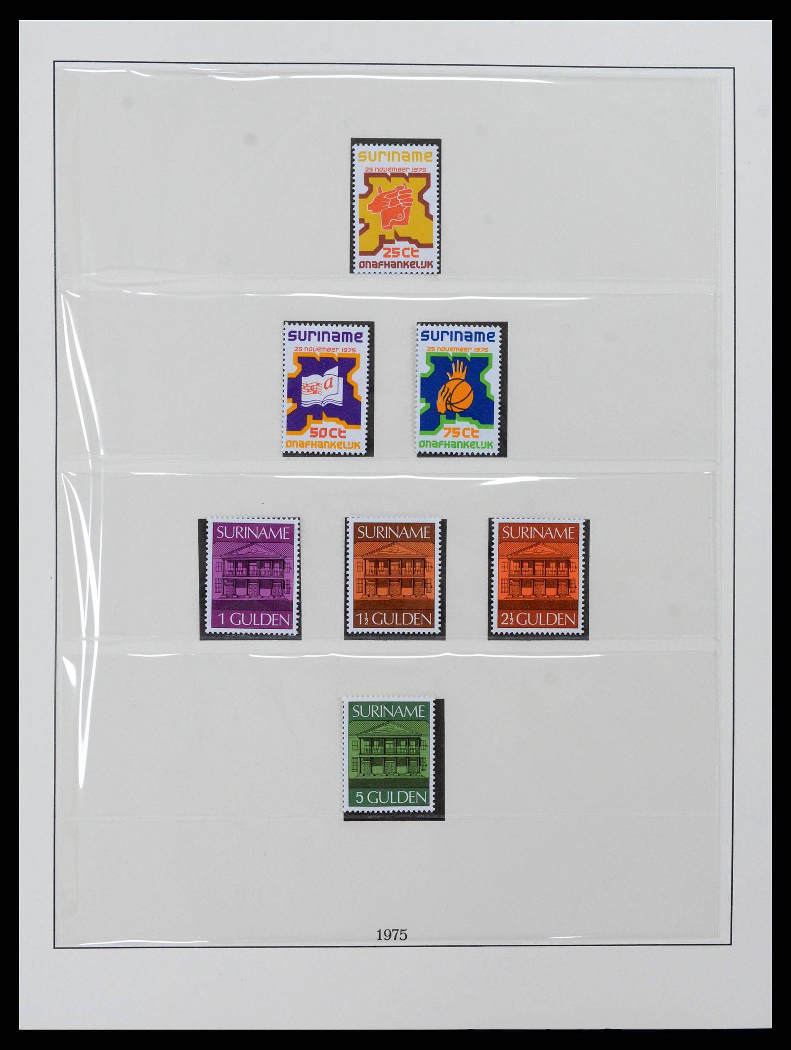 38513 0001 - Postzegelverzameling 38513 Suriname 1975-2001.