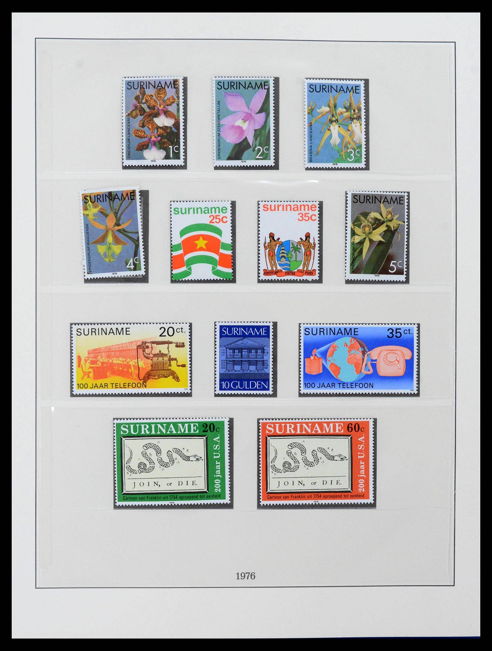 38513 0003 - Postzegelverzameling 38513 Suriname 1975-2001.