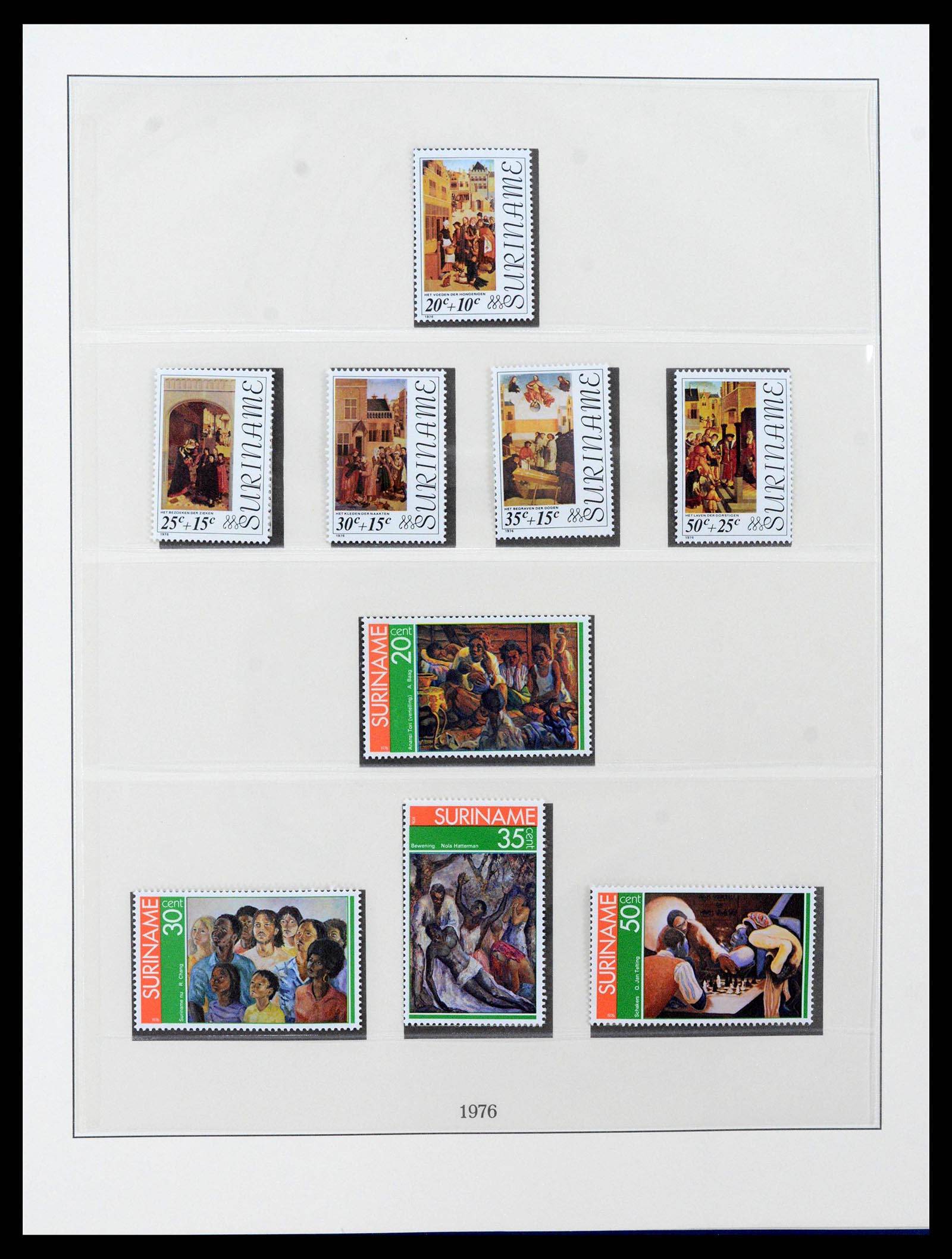 38513 0004 - Postzegelverzameling 38513 Suriname 1975-2001.