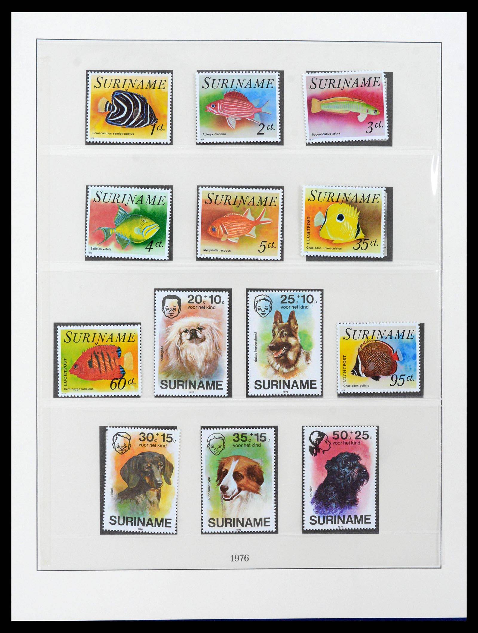 38513 0006 - Postzegelverzameling 38513 Suriname 1975-2001.