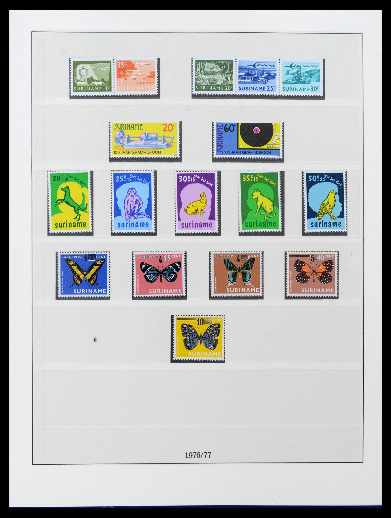 38513 0007 - Postzegelverzameling 38513 Suriname 1975-2001.