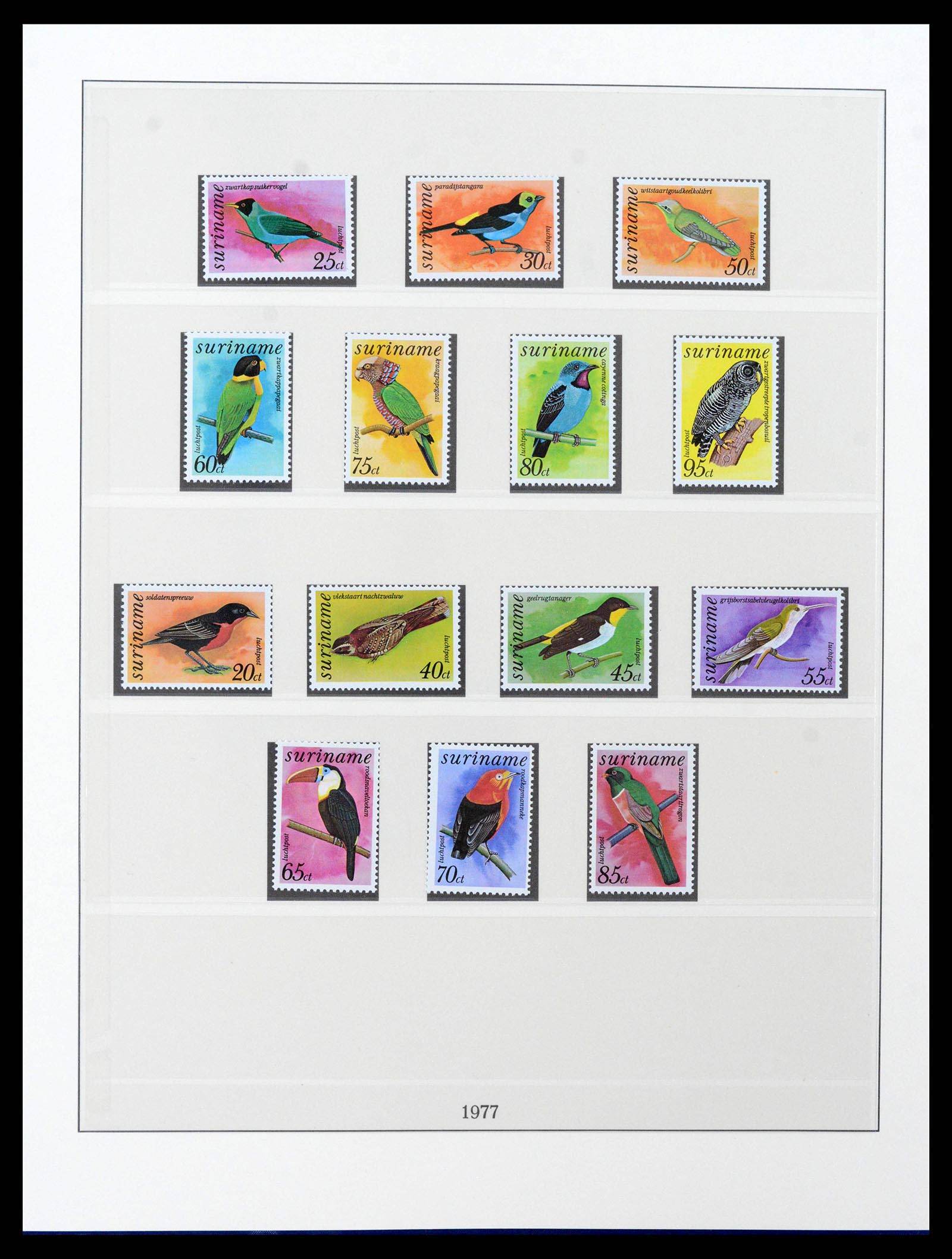 38513 0010 - Postzegelverzameling 38513 Suriname 1975-2001.