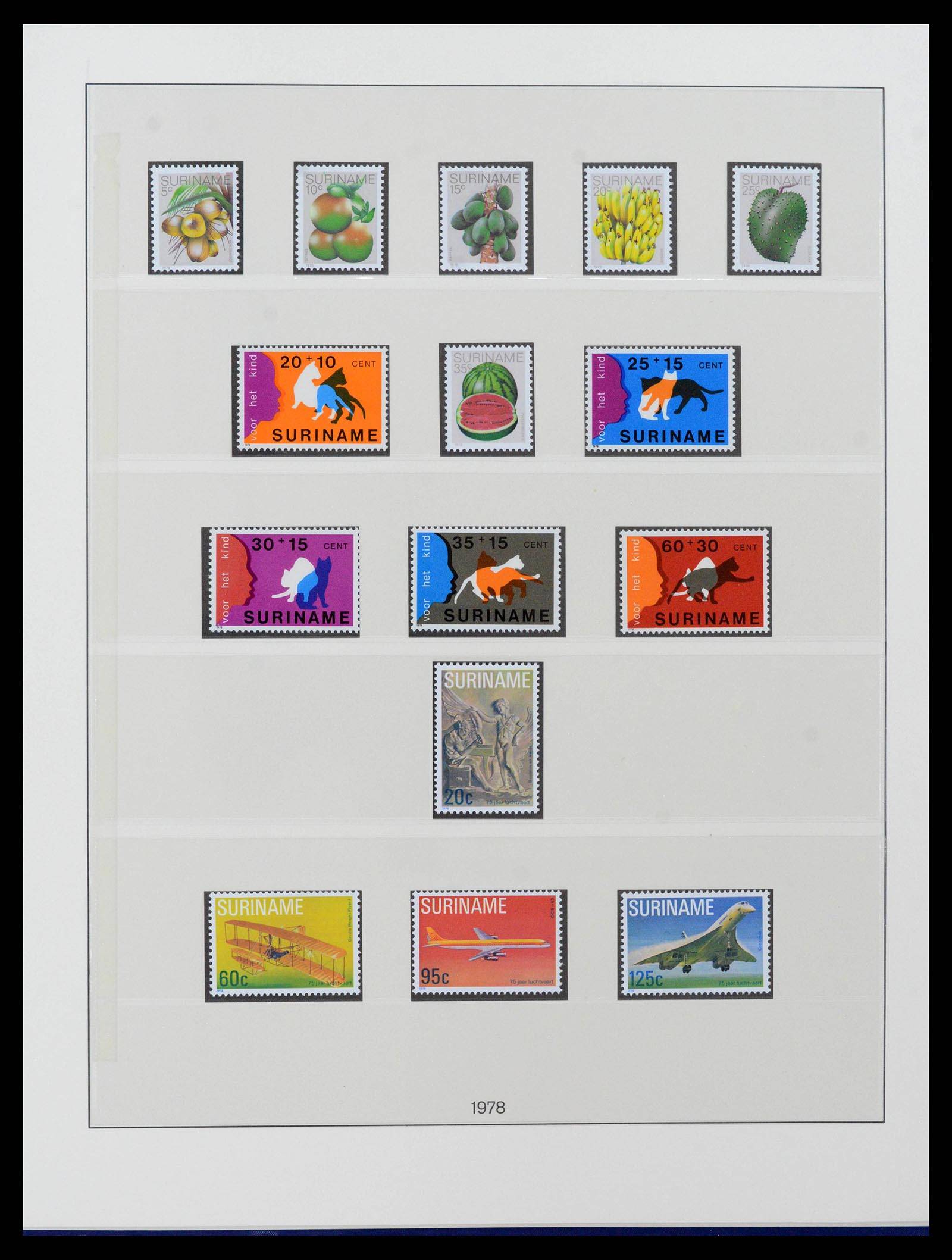 38513 0016 - Postzegelverzameling 38513 Suriname 1975-2001.