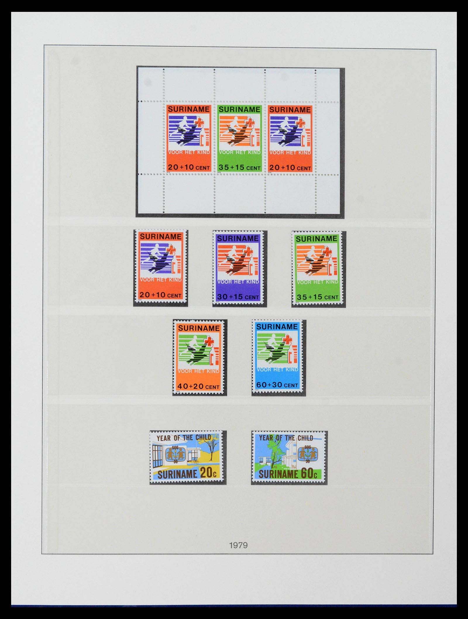 38513 0020 - Postzegelverzameling 38513 Suriname 1975-2001.