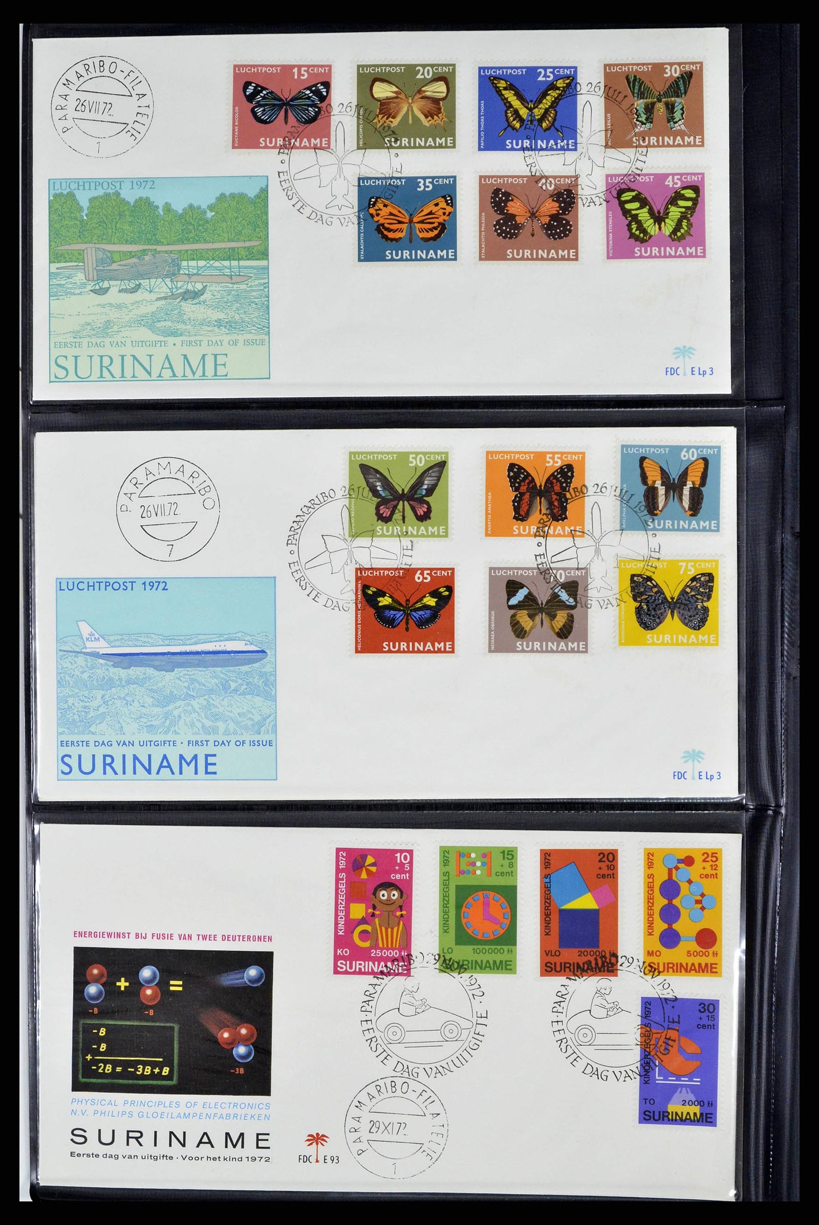 38514 0016 - Stamp collection 38514 Suriname FDC's 1969-2001.