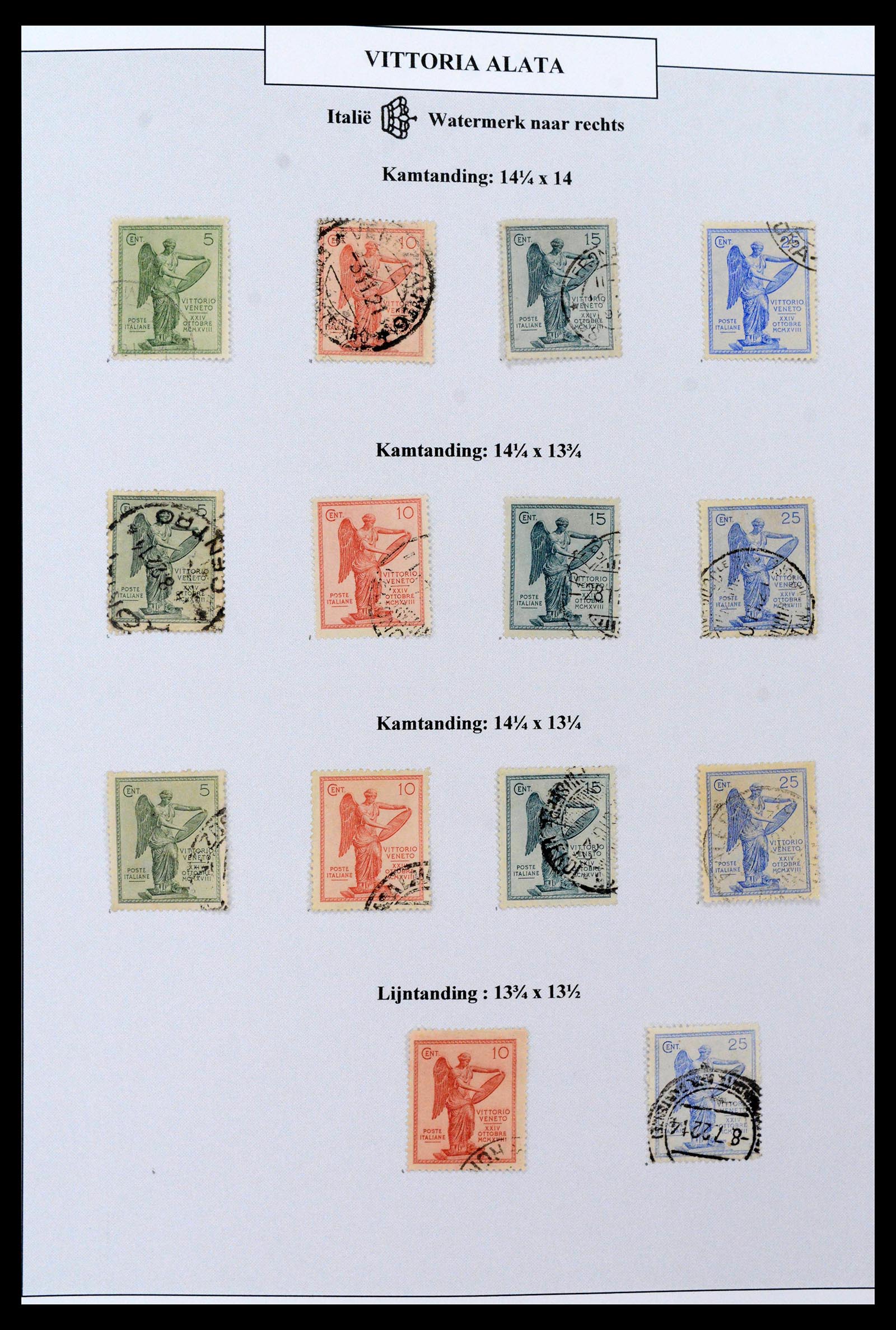 38515 0009 - Stamp collection 38515 Italy and colonies special collection Vittorio 19