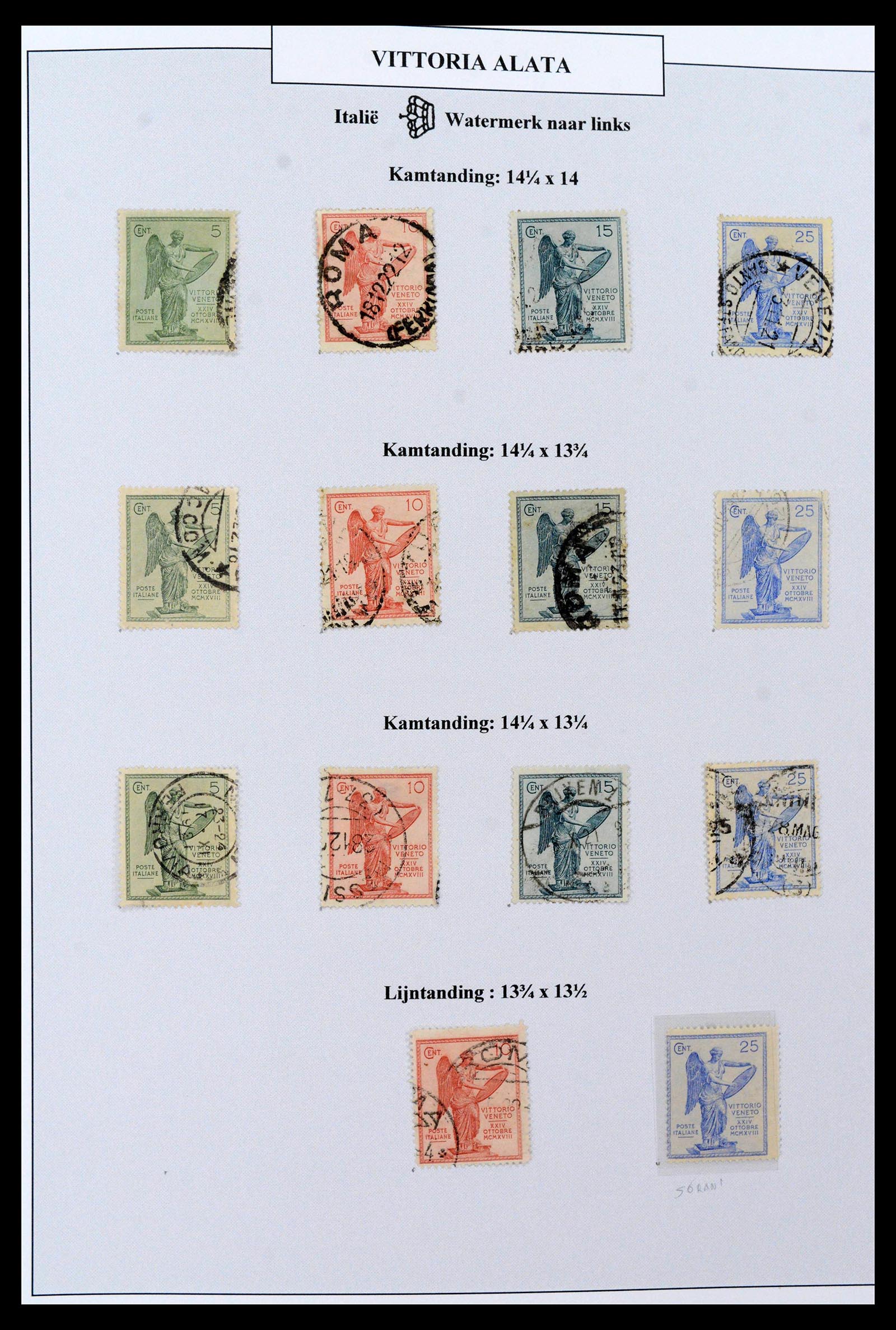 38515 0010 - Stamp collection 38515 Italy and colonies special collection Vittorio 19