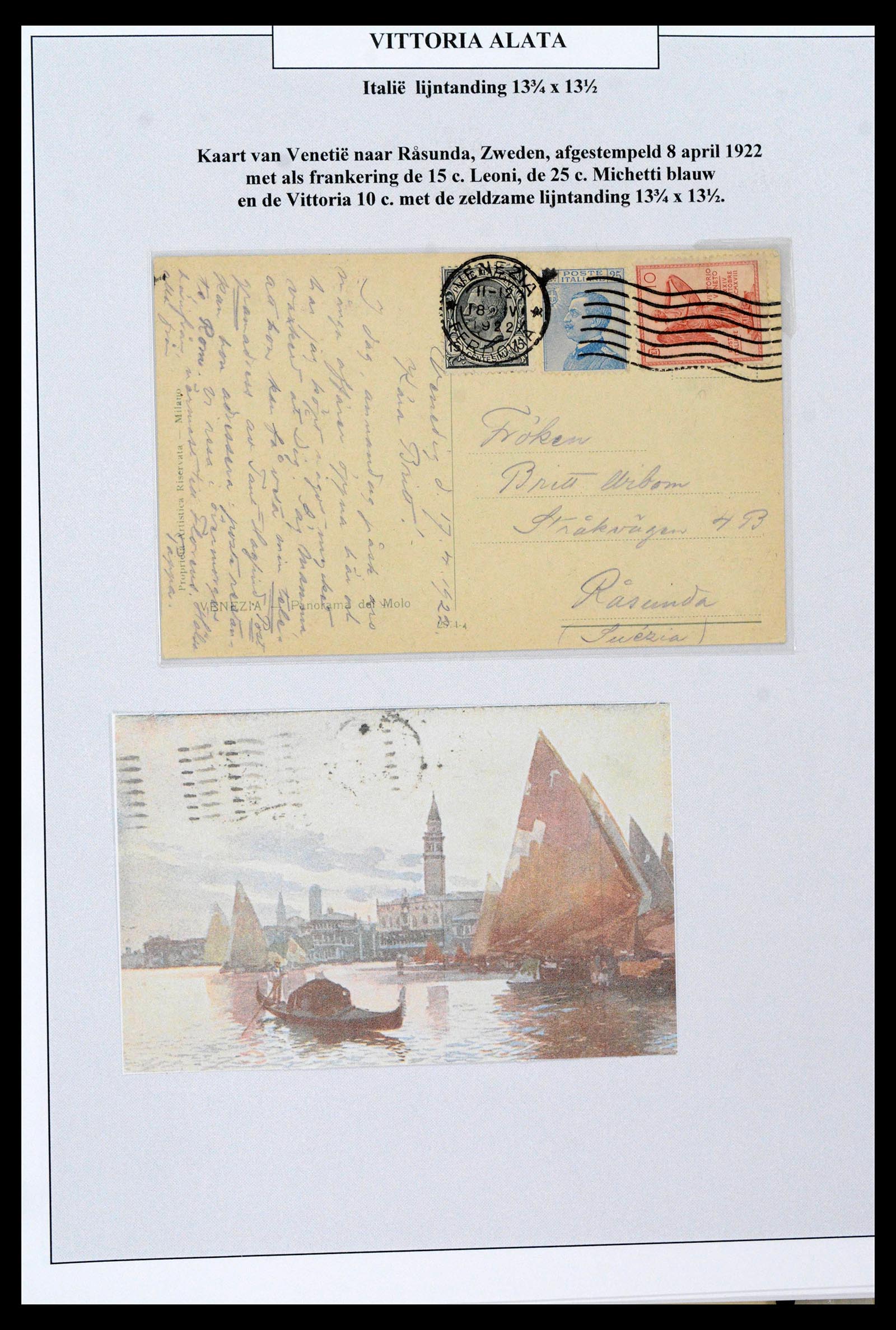 38515 0056 - Postzegelverzameling 38515 Italië en koloniën speciaalverzameling Vit