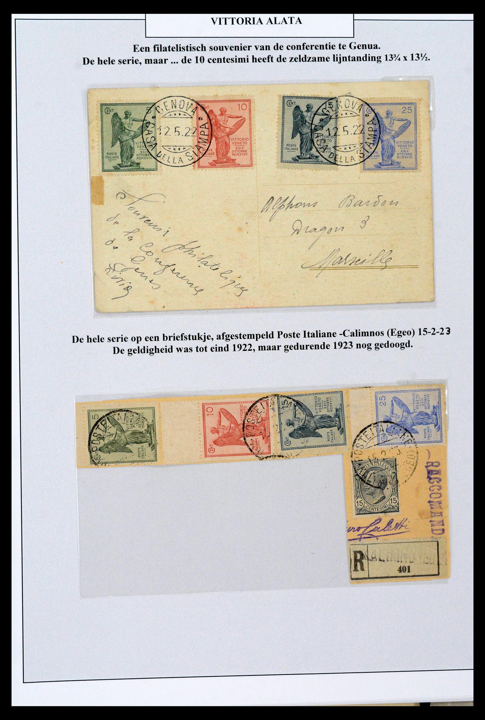 38515 0057 - Stamp collection 38515 Italy and colonies special collection Vittorio 19