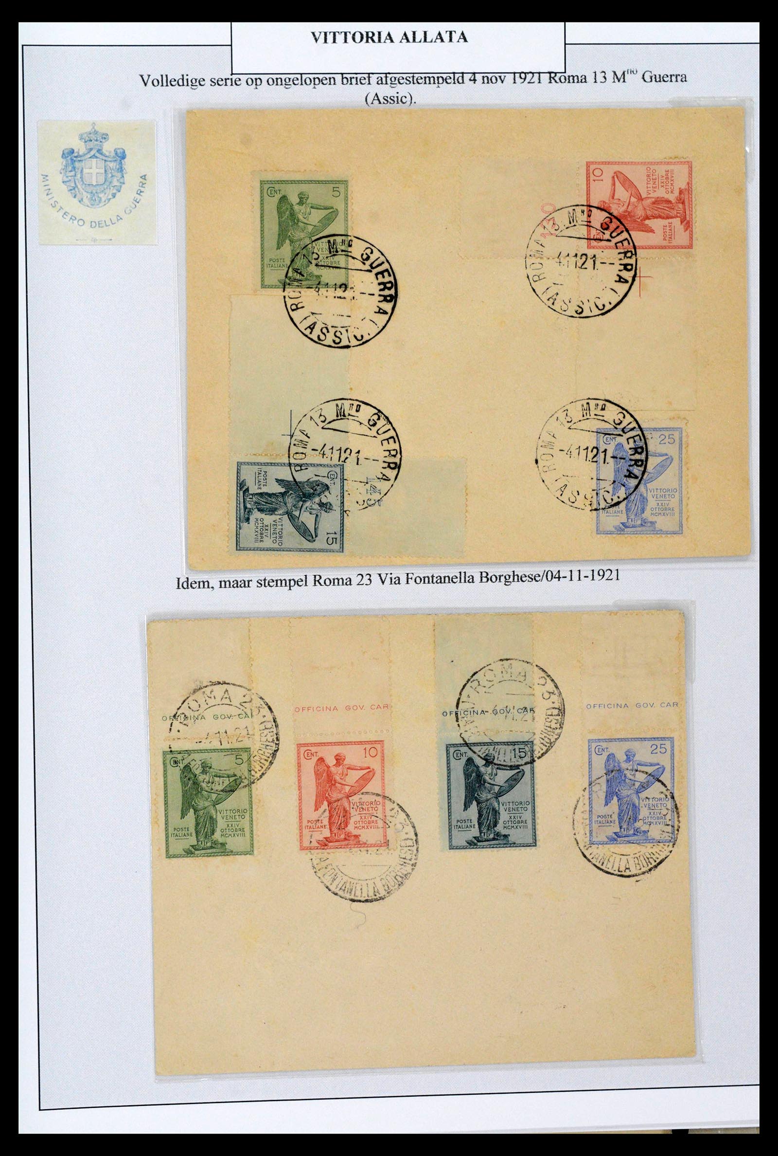 38515 0061 - Postzegelverzameling 38515 Italië en koloniën speciaalverzameling Vit