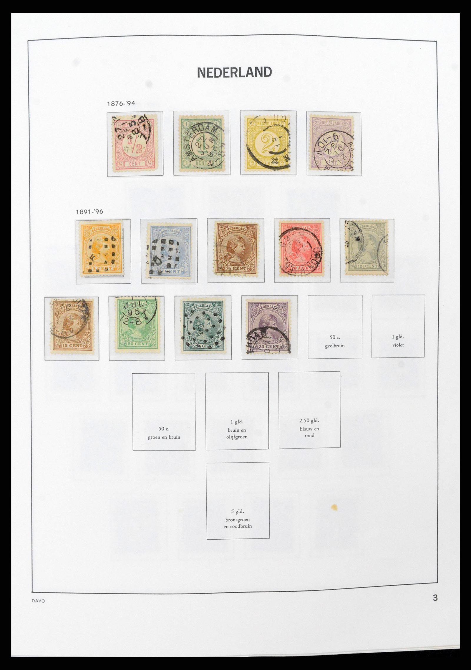 38516 0003 - Postzegelverzameling 38516 Nederland 1867-1999.