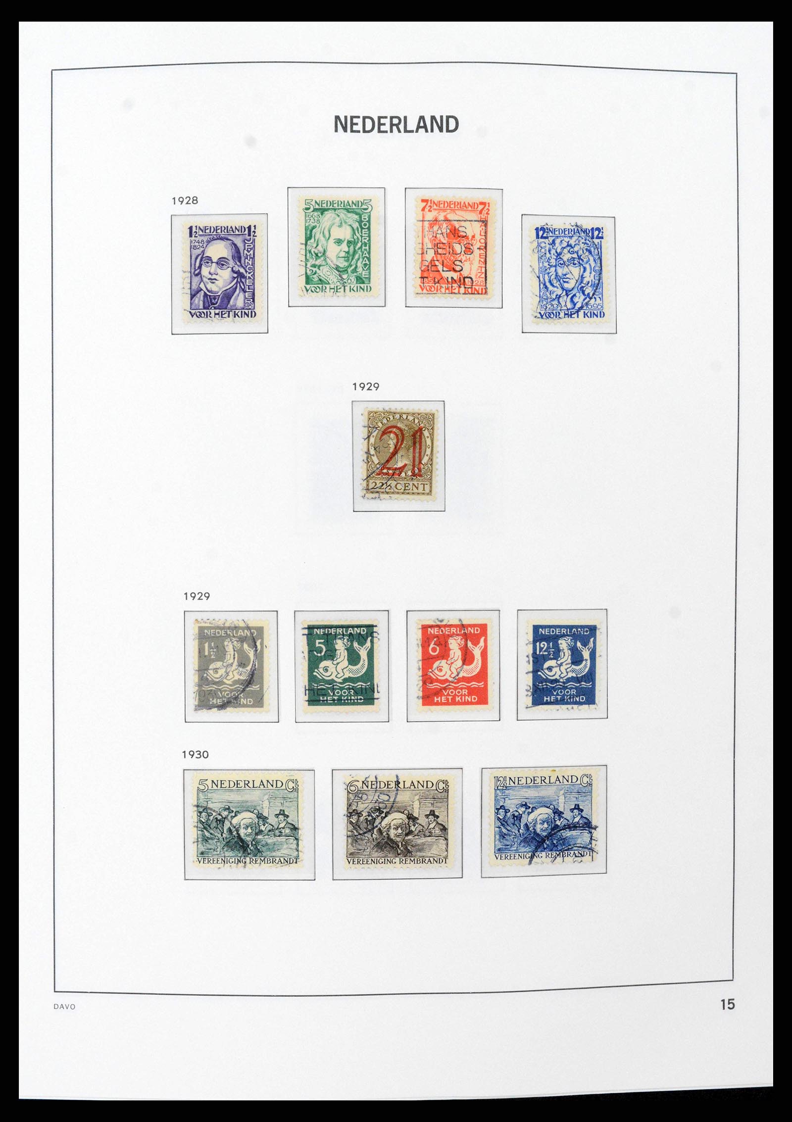 38516 0015 - Postzegelverzameling 38516 Nederland 1867-1999.