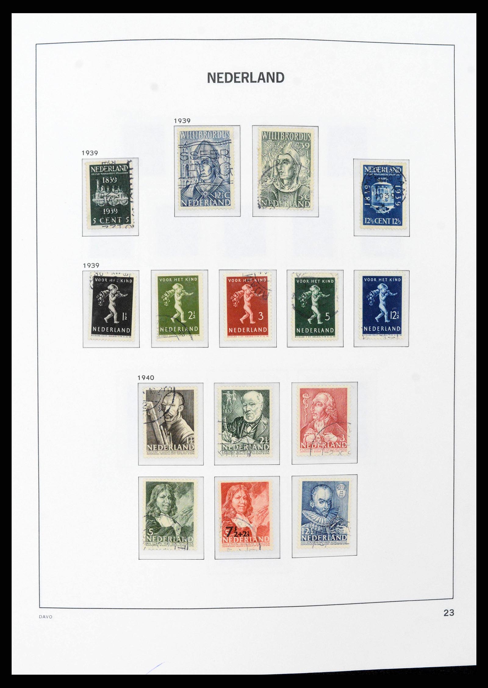 38516 0023 - Postzegelverzameling 38516 Nederland 1867-1999.