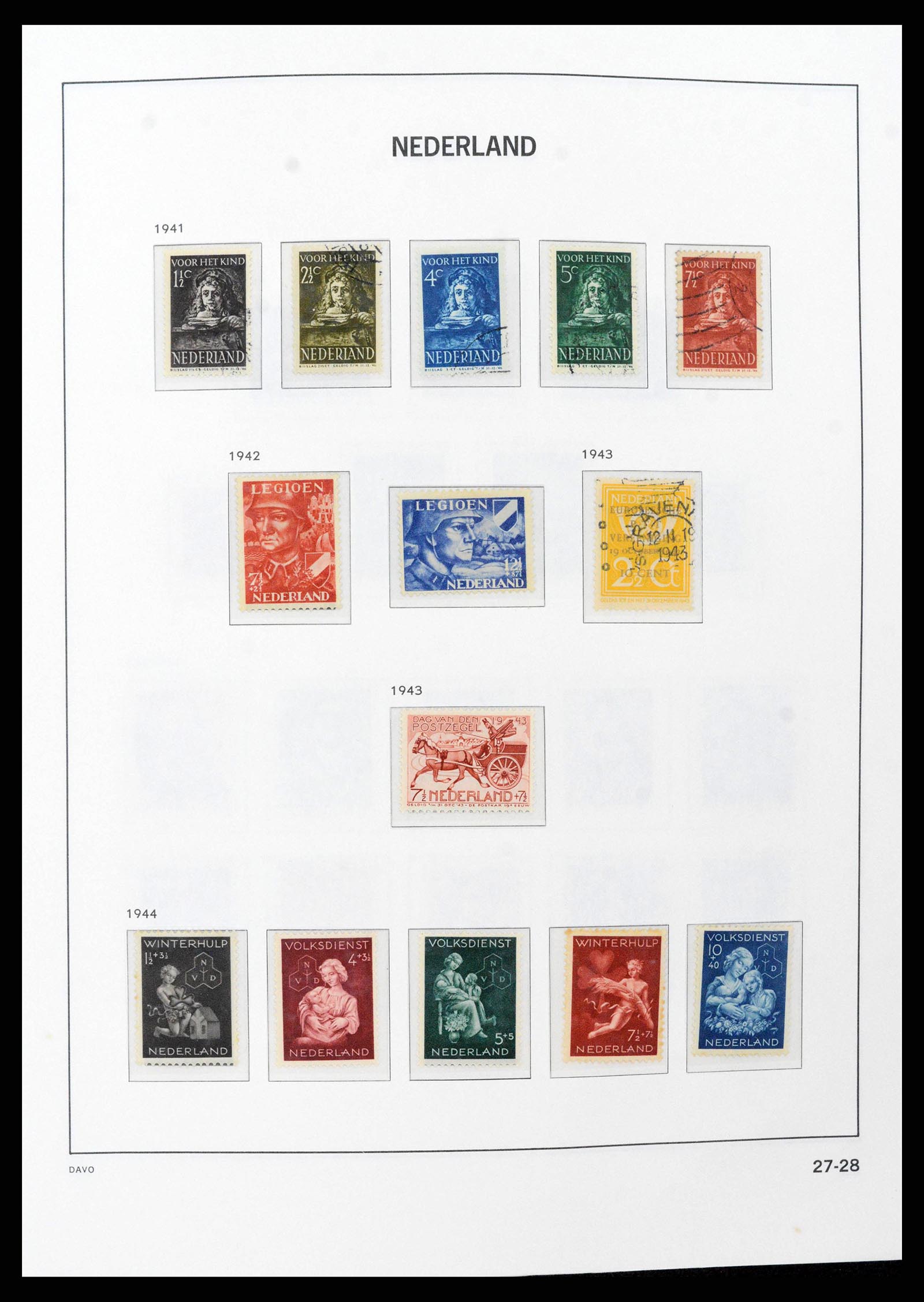 38516 0027 - Postzegelverzameling 38516 Nederland 1867-1999.