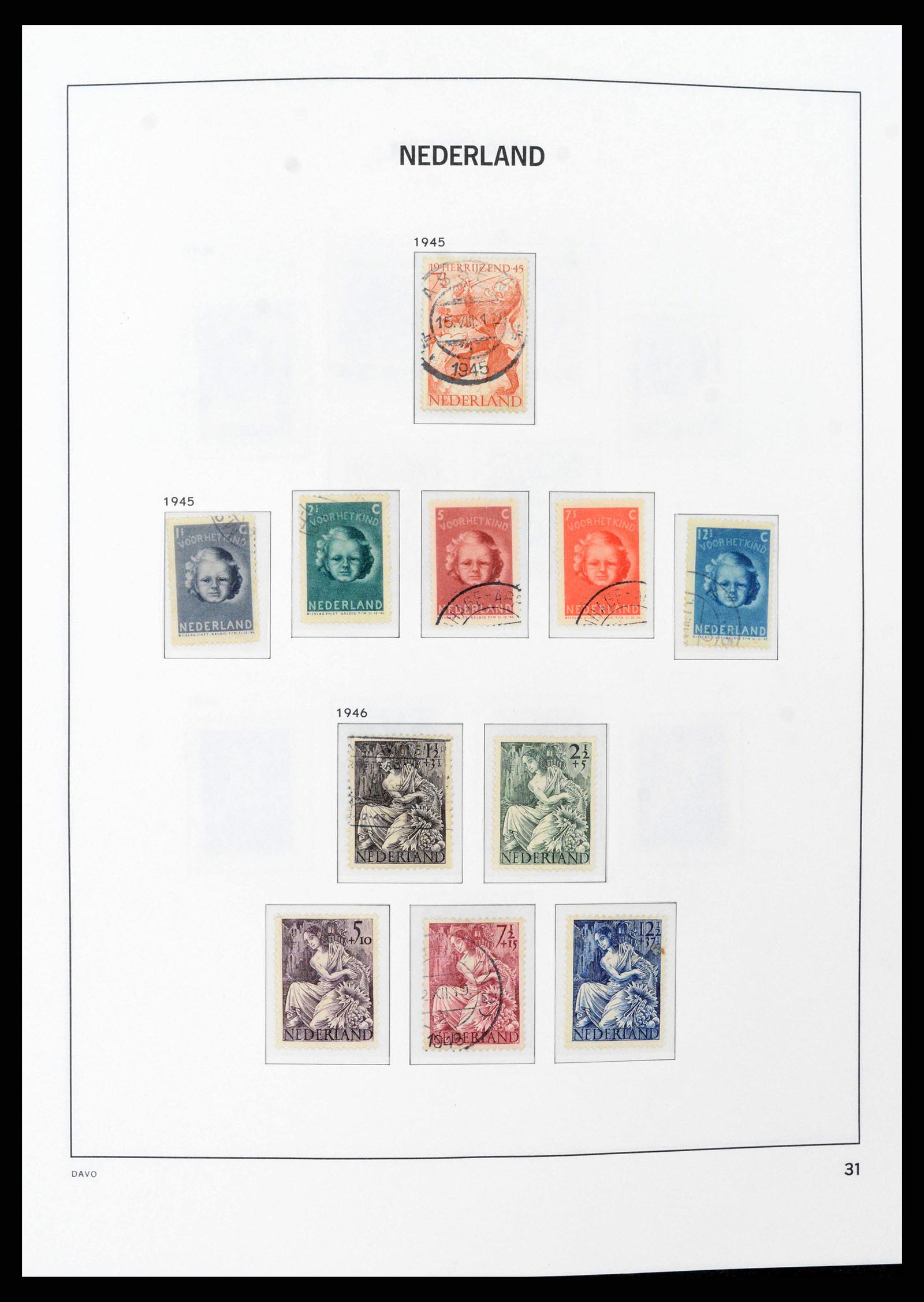38516 0030 - Postzegelverzameling 38516 Nederland 1867-1999.
