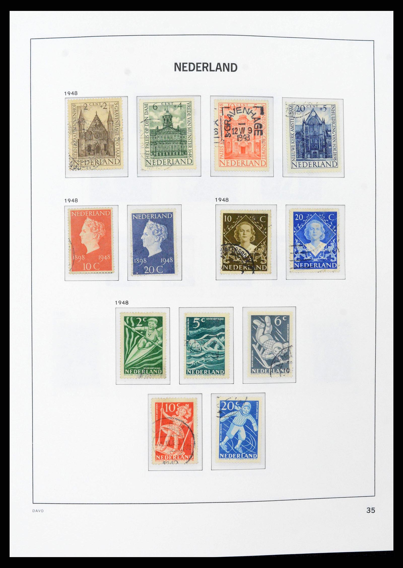 38516 0034 - Postzegelverzameling 38516 Nederland 1867-1999.