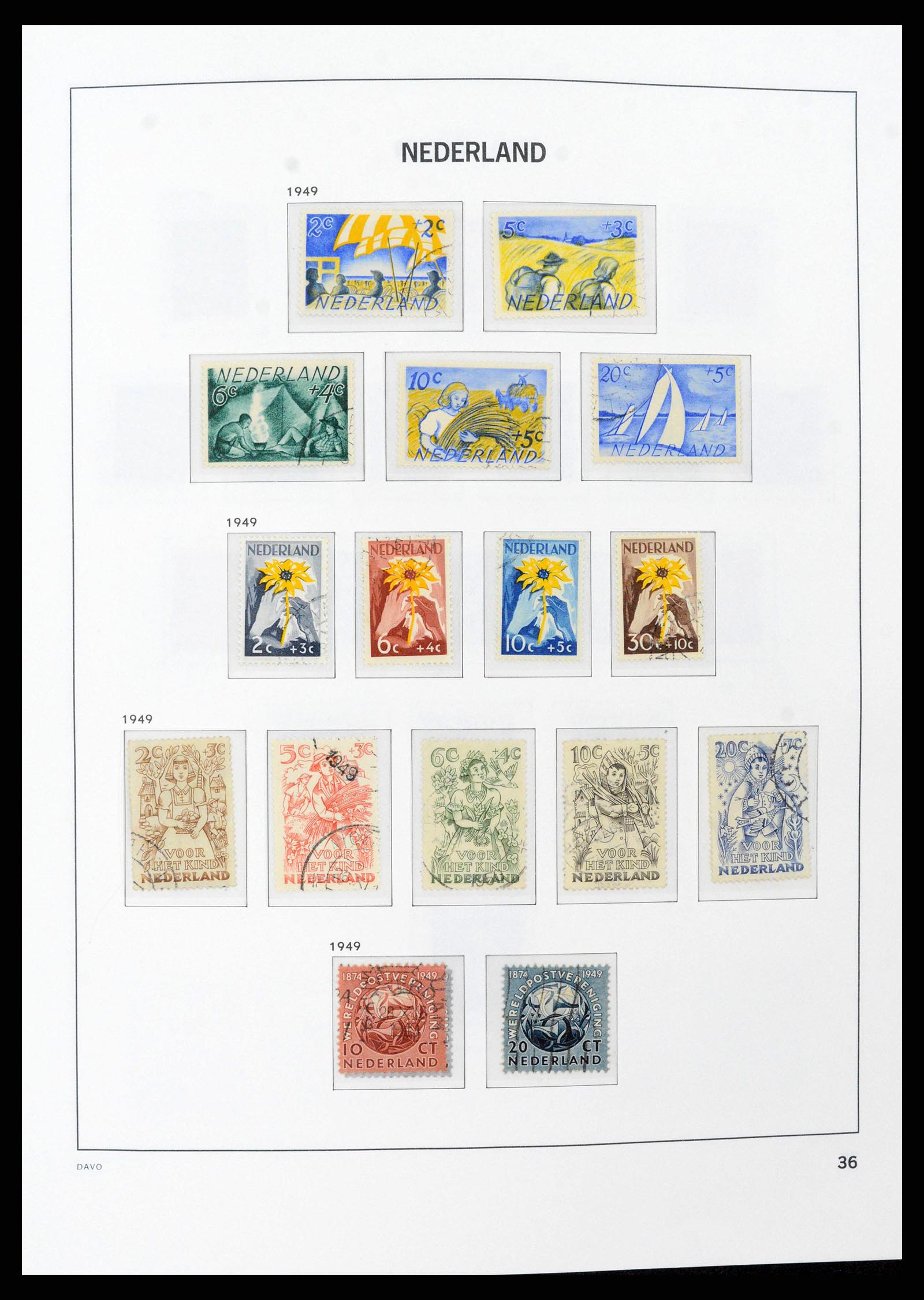 38516 0035 - Postzegelverzameling 38516 Nederland 1867-1999.