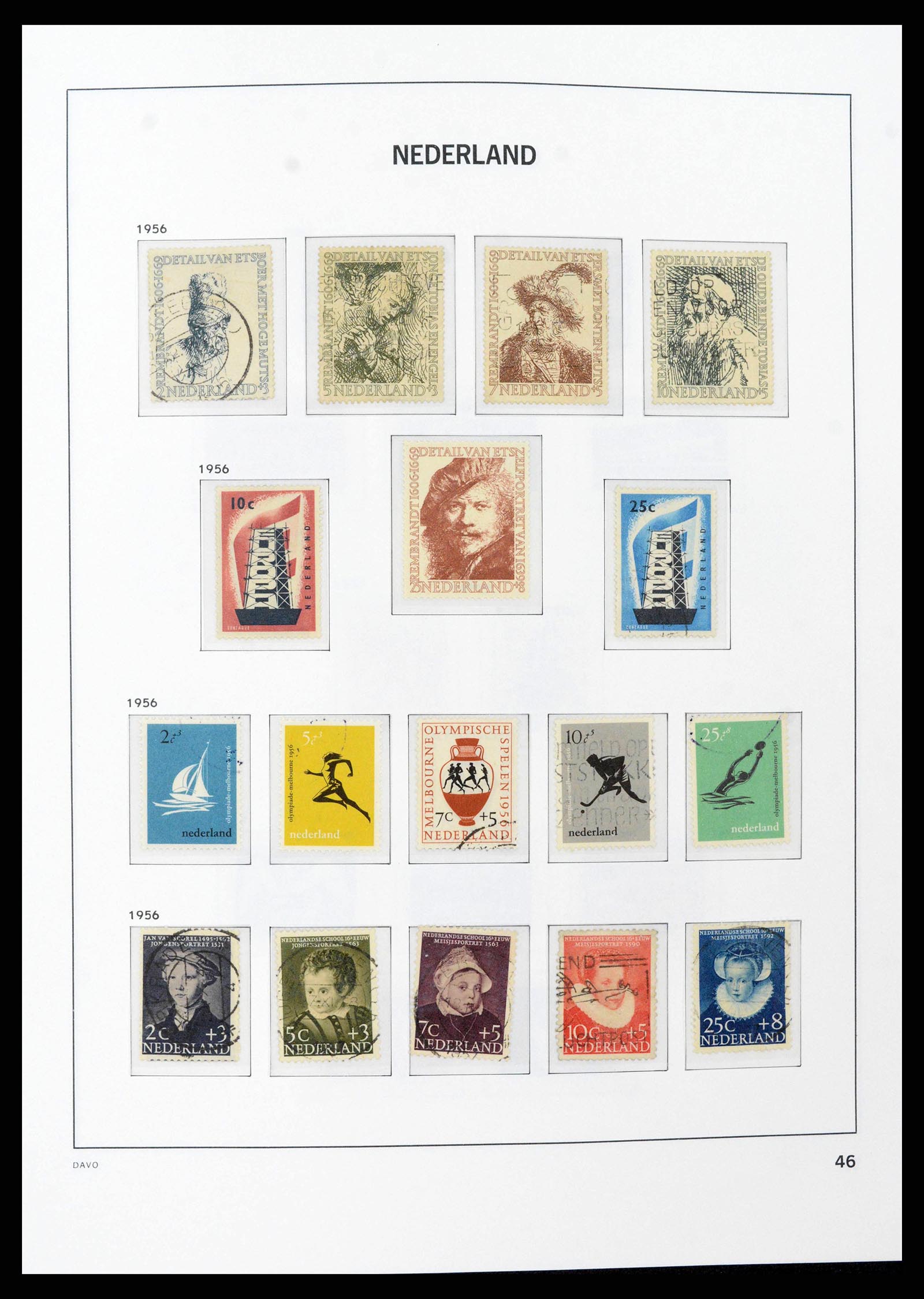 38516 0045 - Postzegelverzameling 38516 Nederland 1867-1999.