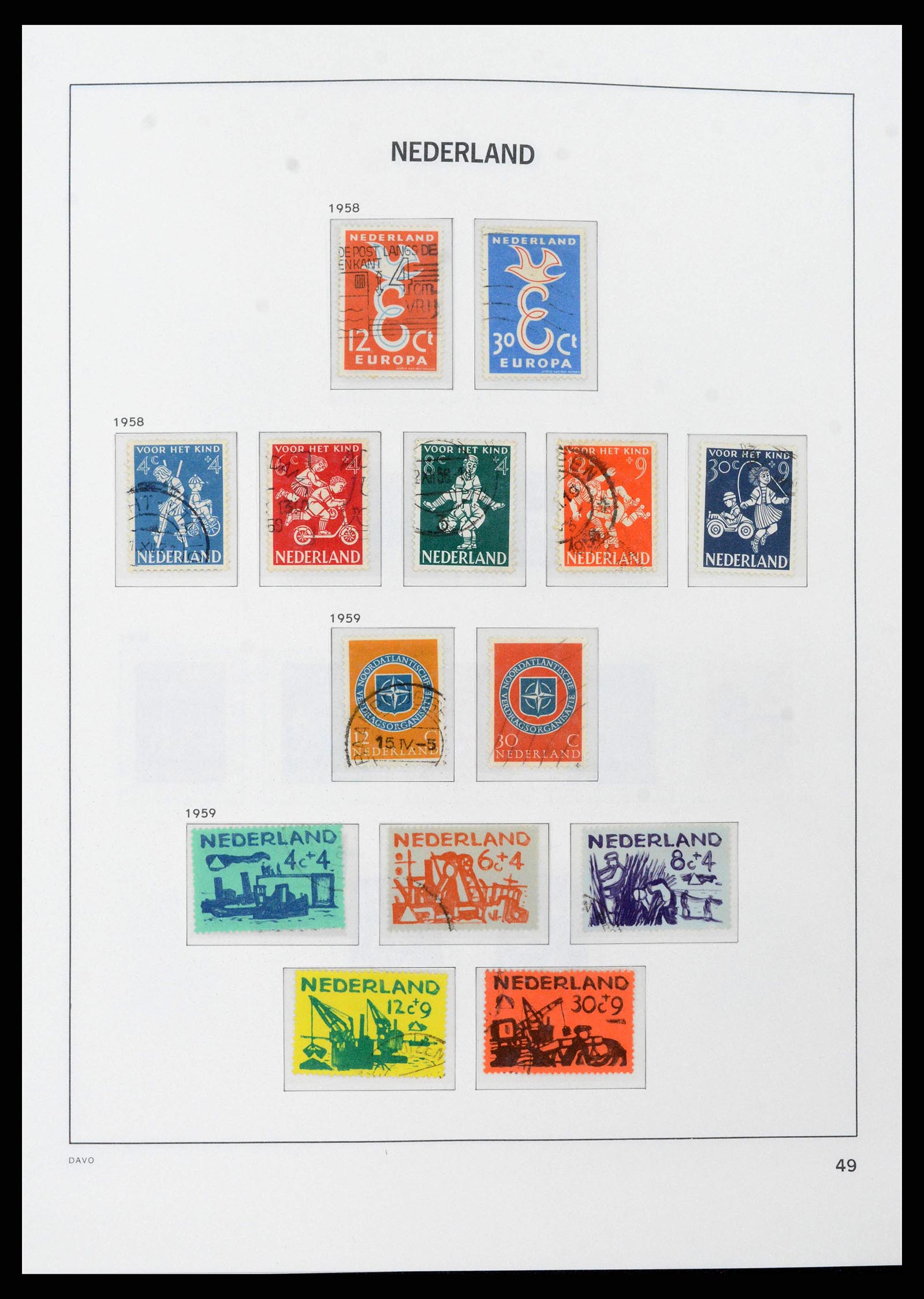38516 0048 - Postzegelverzameling 38516 Nederland 1867-1999.