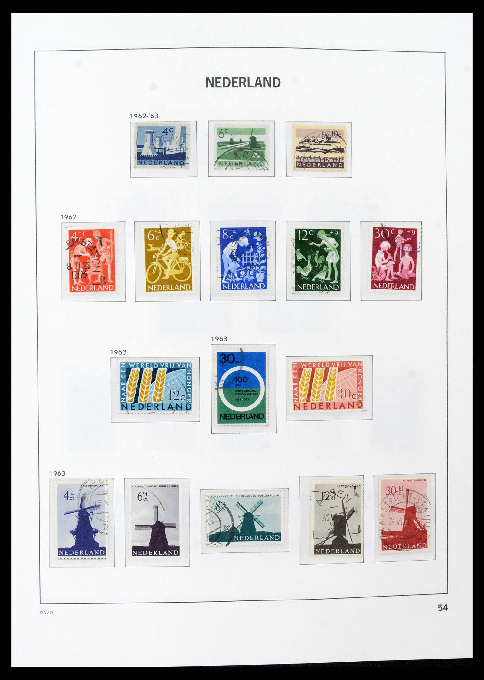 38516 0053 - Postzegelverzameling 38516 Nederland 1867-1999.