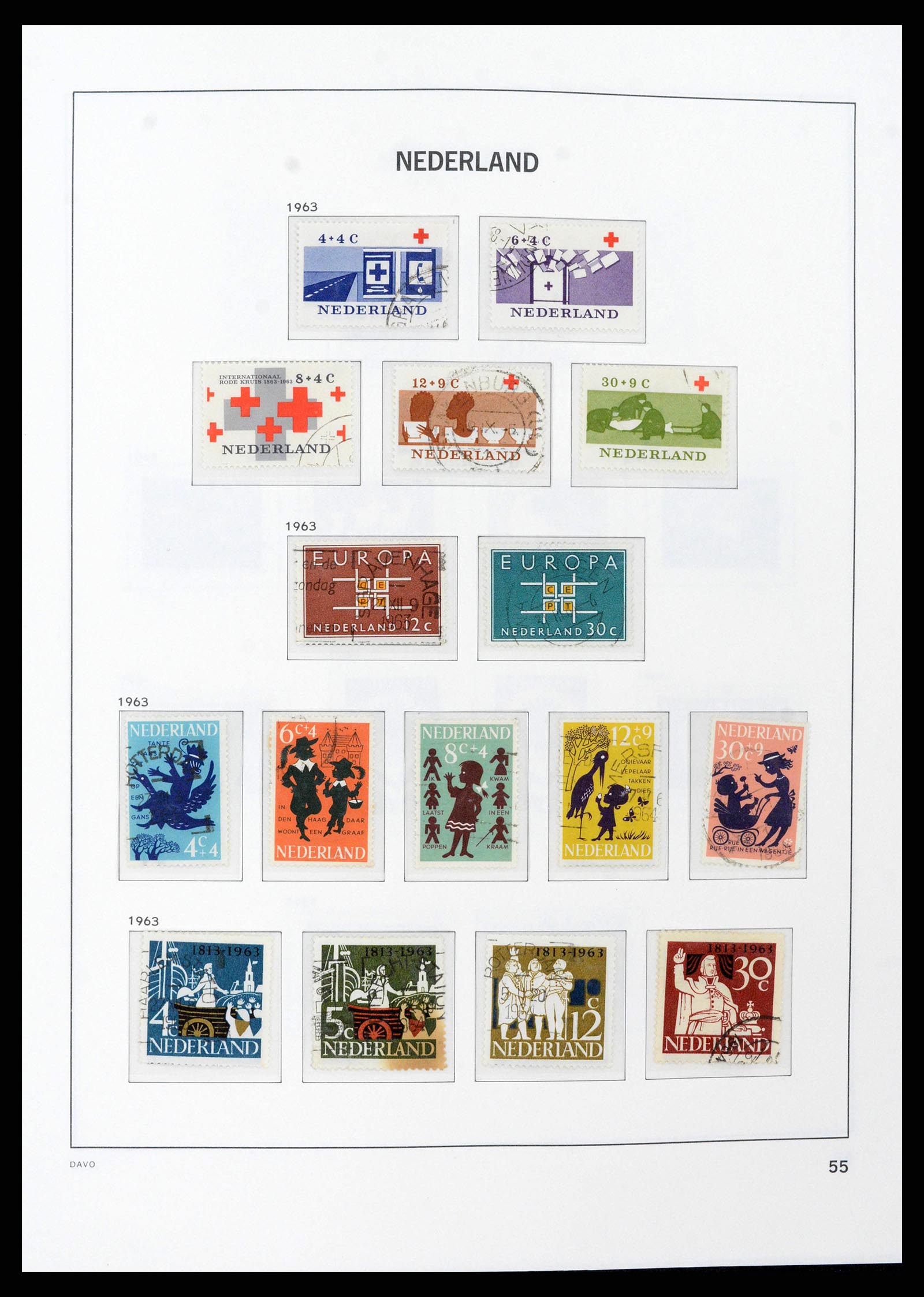 38516 0054 - Postzegelverzameling 38516 Nederland 1867-1999.