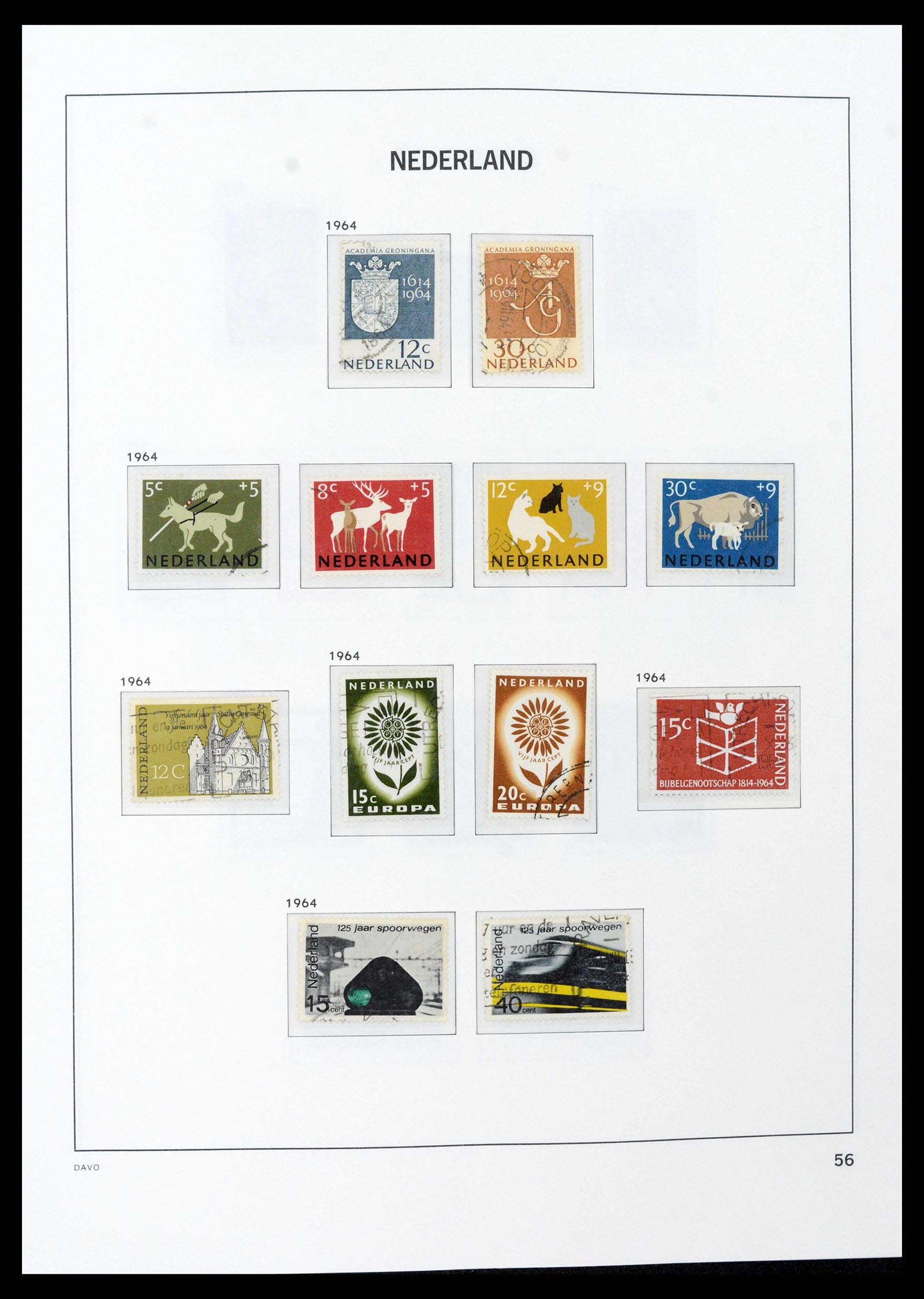 38516 0055 - Postzegelverzameling 38516 Nederland 1867-1999.