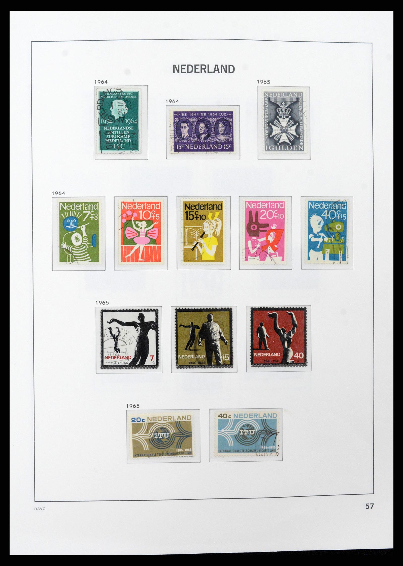 38516 0056 - Postzegelverzameling 38516 Nederland 1867-1999.