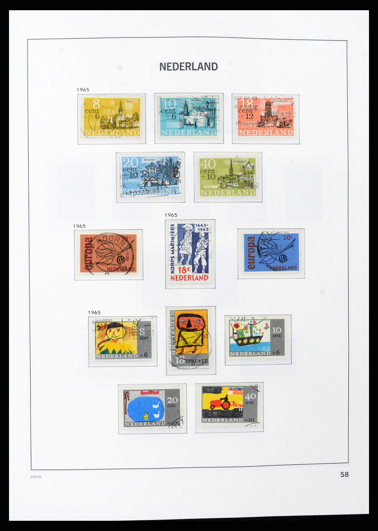 38516 0057 - Postzegelverzameling 38516 Nederland 1867-1999.