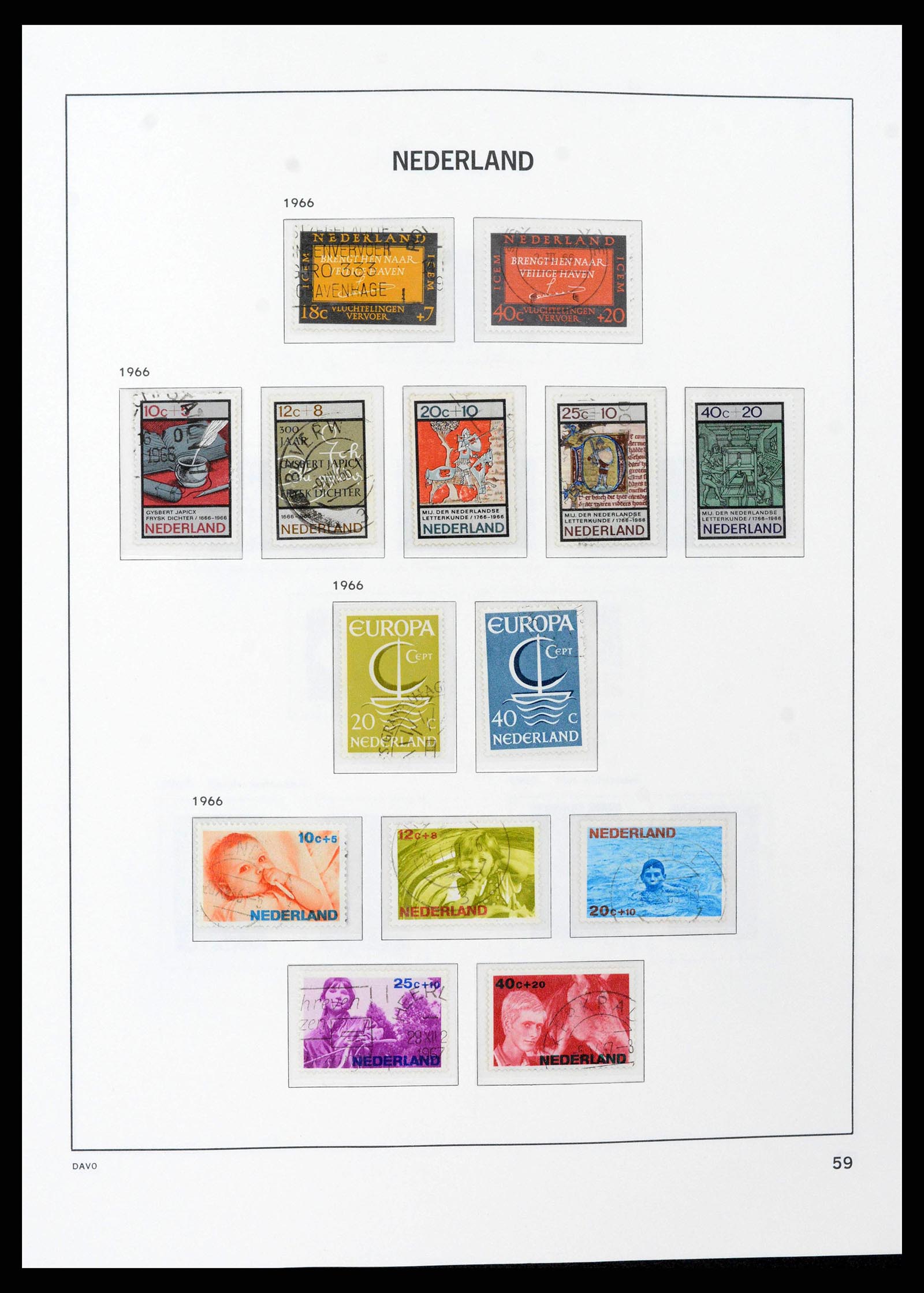 38516 0058 - Postzegelverzameling 38516 Nederland 1867-1999.