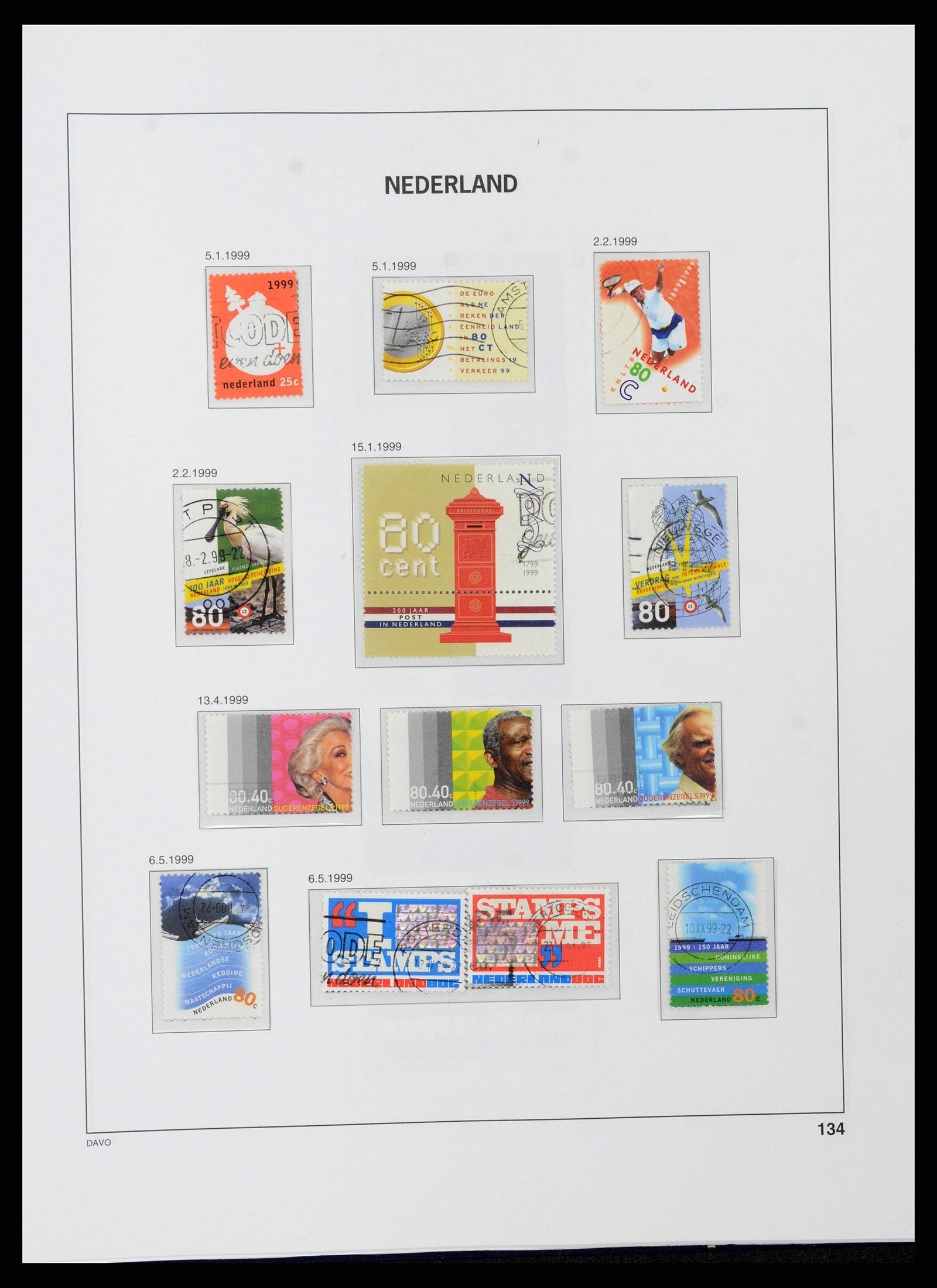 38516 0142 - Postzegelverzameling 38516 Nederland 1867-1999.