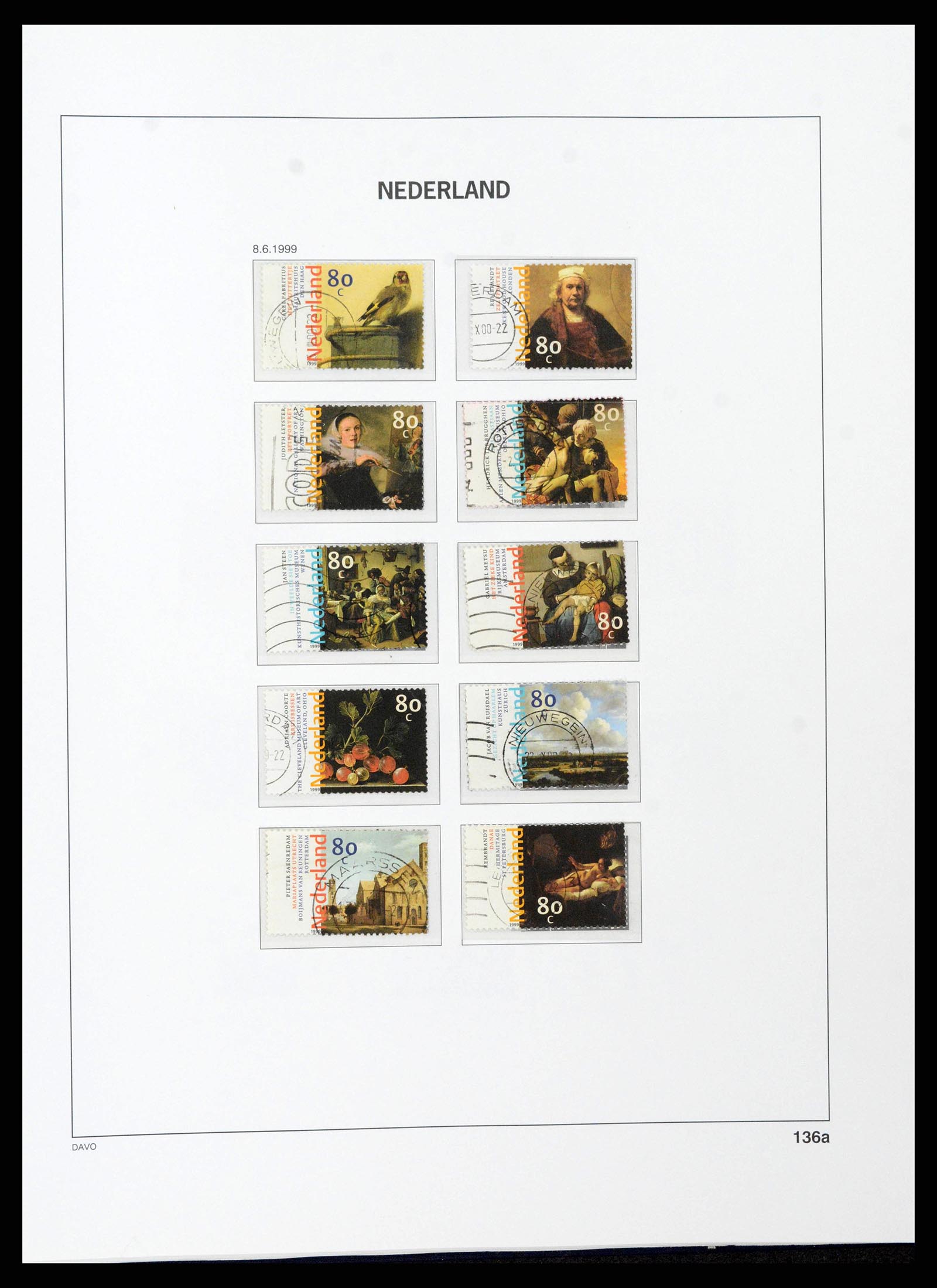 38516 0144 - Postzegelverzameling 38516 Nederland 1867-1999.