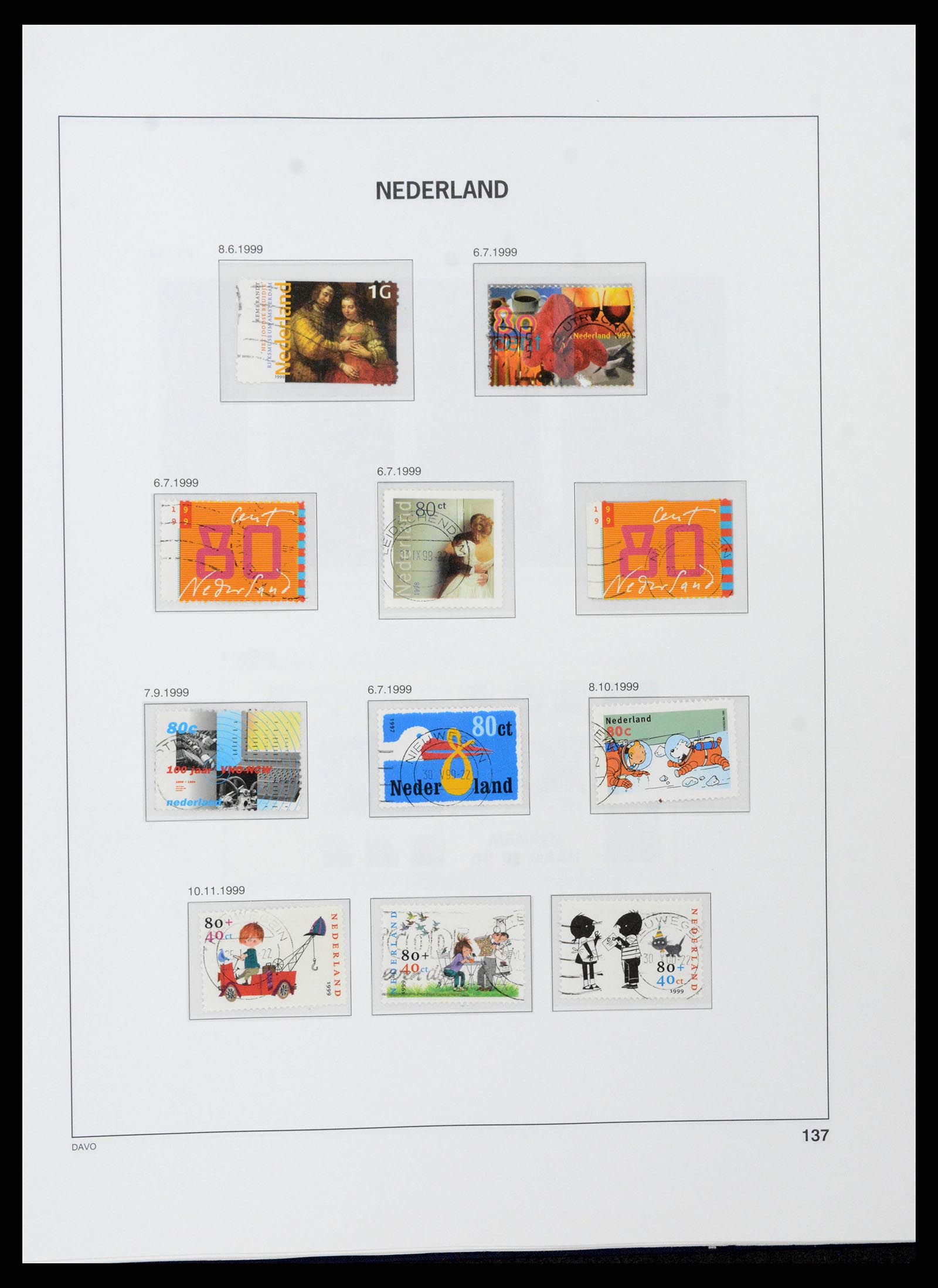 38516 0145 - Postzegelverzameling 38516 Nederland 1867-1999.