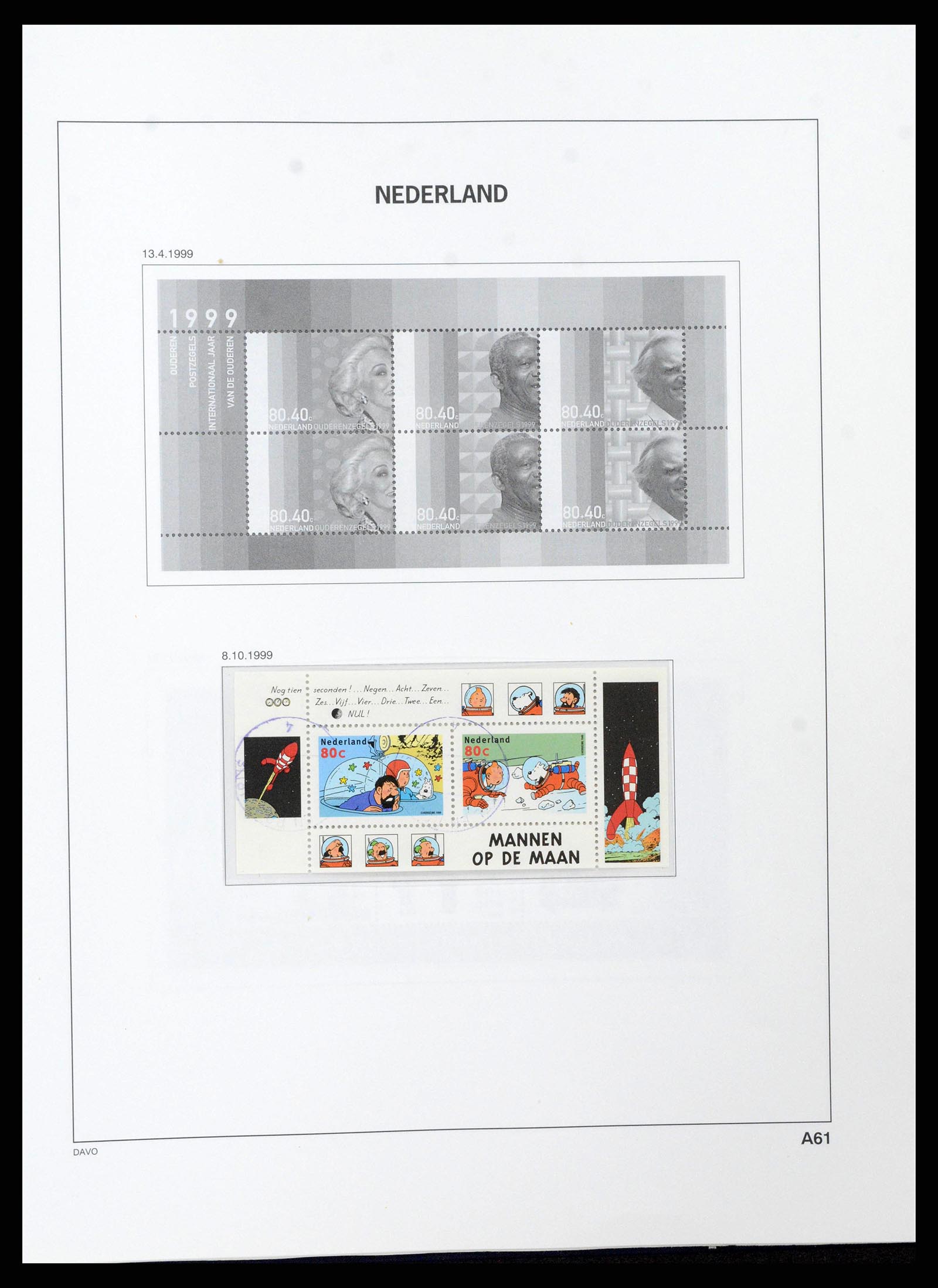 38516 0146 - Postzegelverzameling 38516 Nederland 1867-1999.