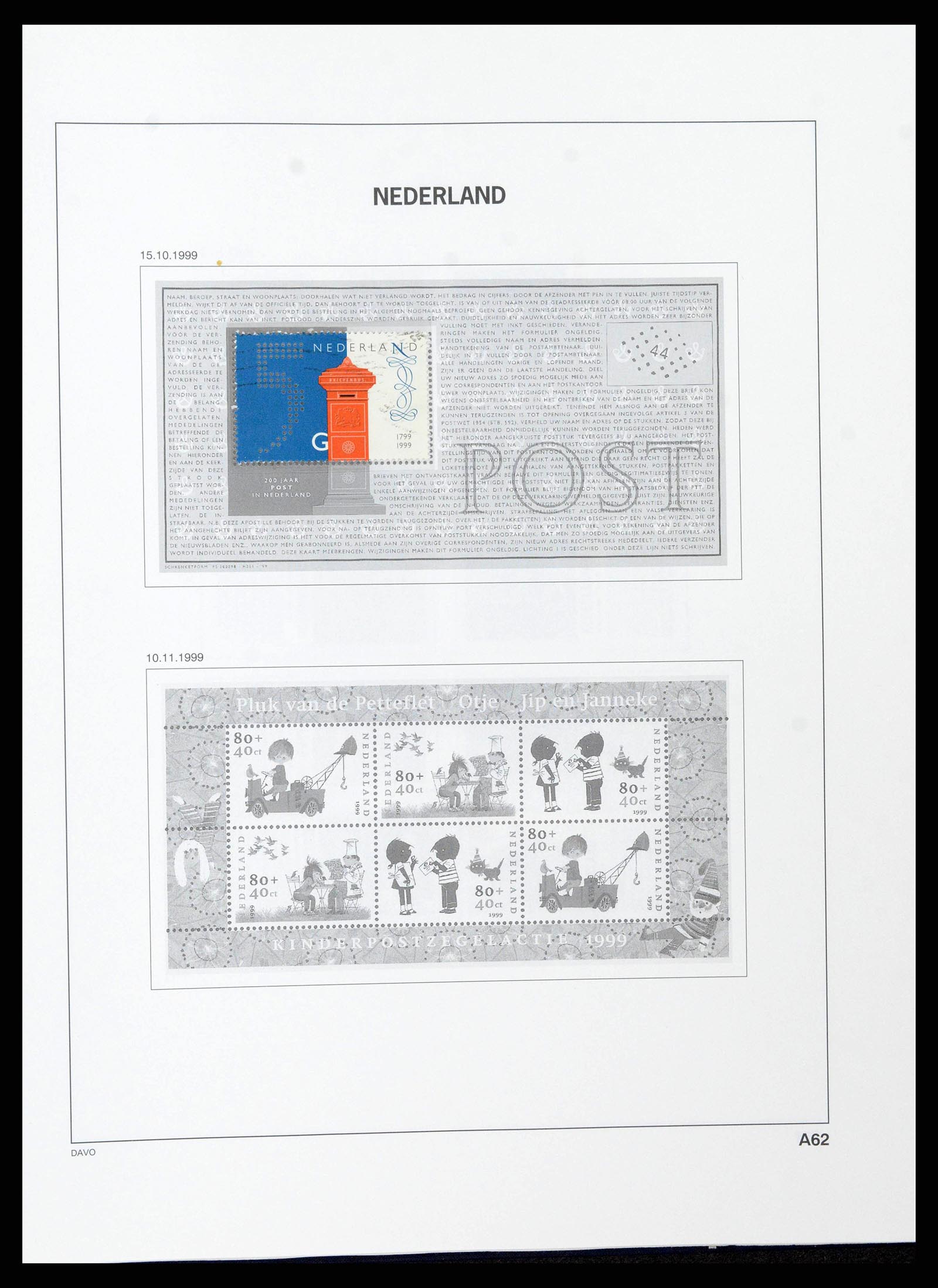 38516 0147 - Postzegelverzameling 38516 Nederland 1867-1999.
