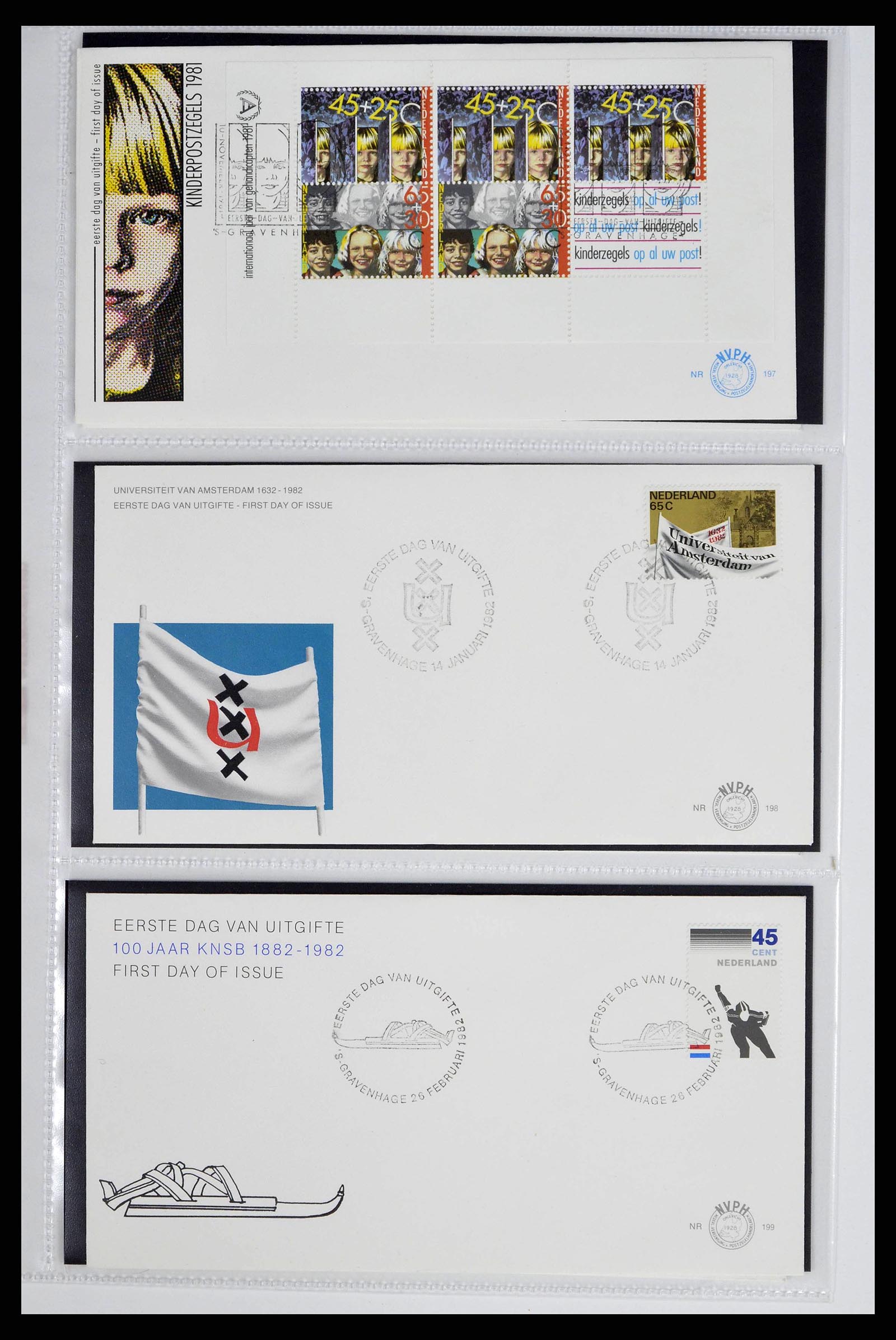 38517 0001 - Postzegelverzameling 38517 Nederland FDC's 1981-2011.