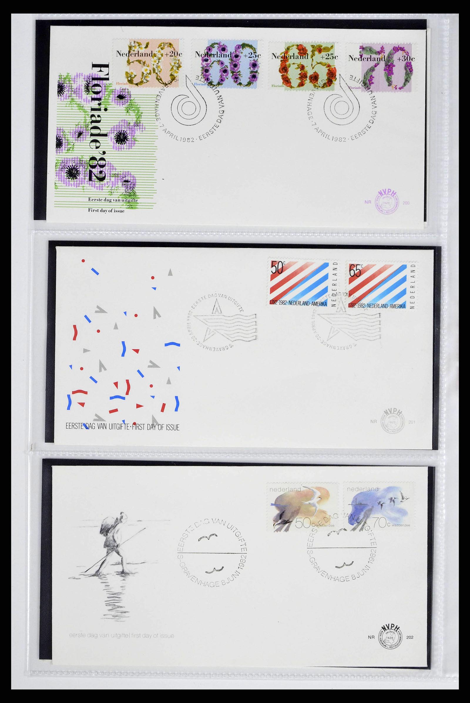 38517 0002 - Postzegelverzameling 38517 Nederland FDC's 1981-2011.