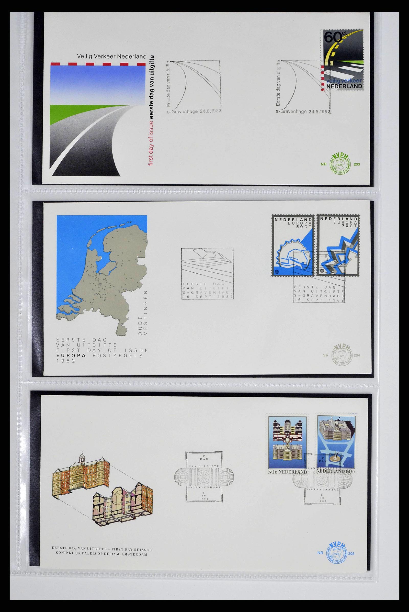 38517 0003 - Postzegelverzameling 38517 Nederland FDC's 1981-2011.