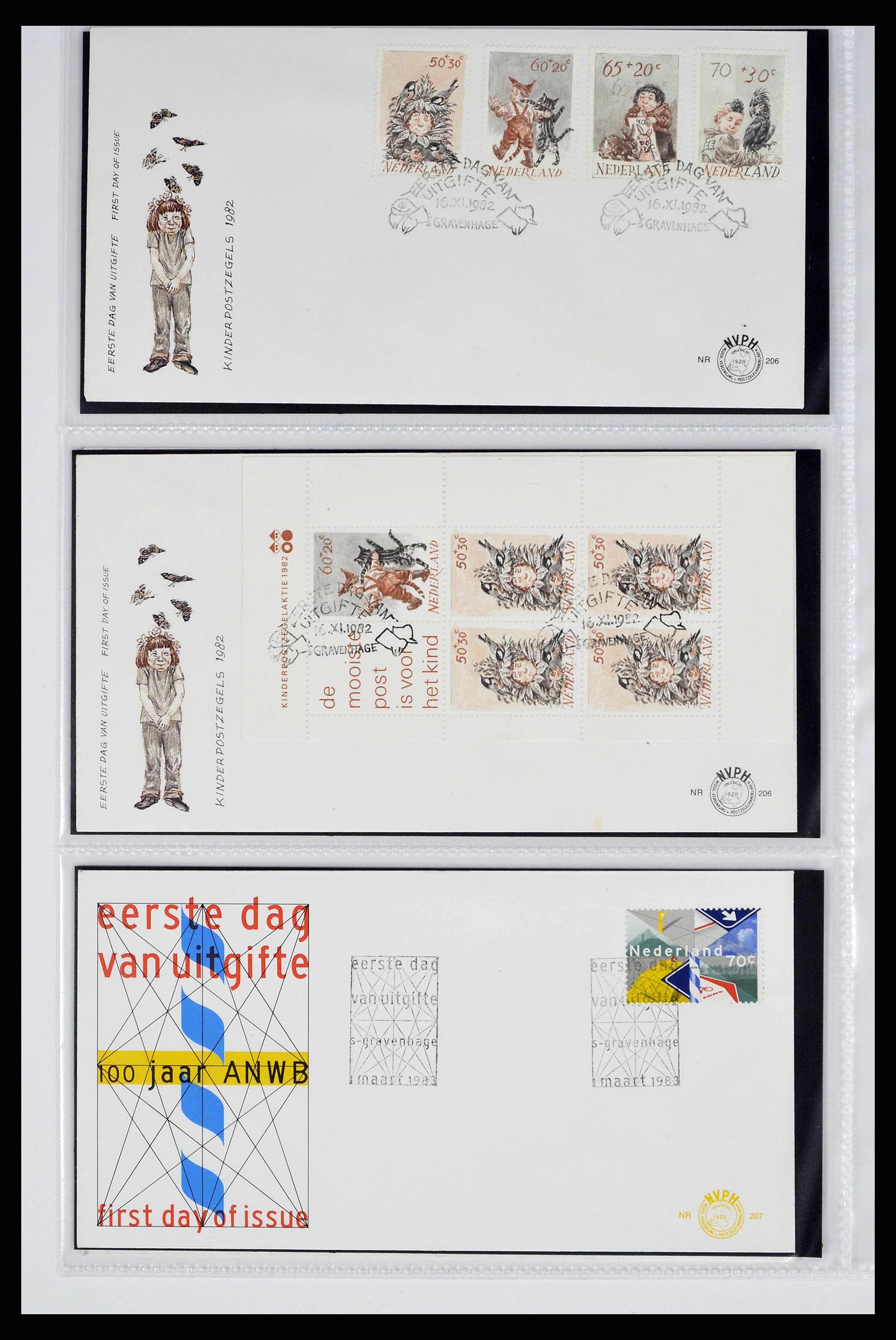 38517 0004 - Postzegelverzameling 38517 Nederland FDC's 1981-2011.