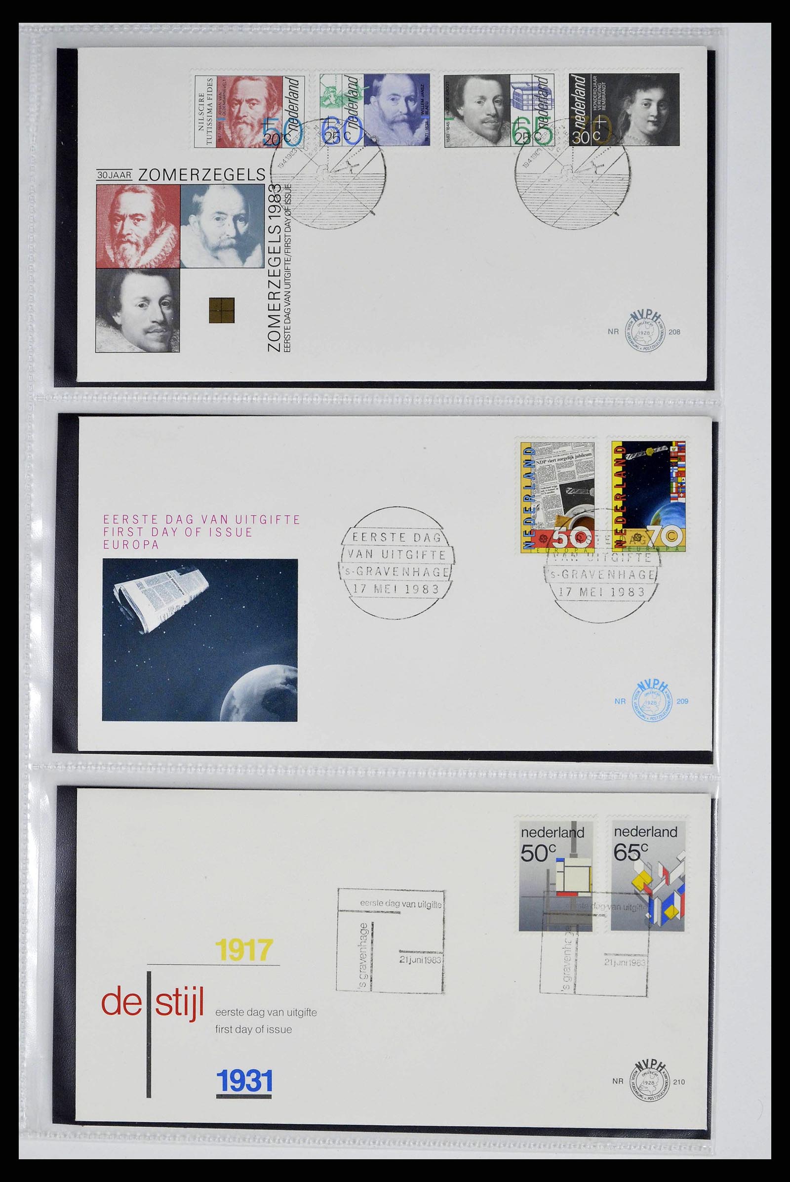 38517 0005 - Postzegelverzameling 38517 Nederland FDC's 1981-2011.