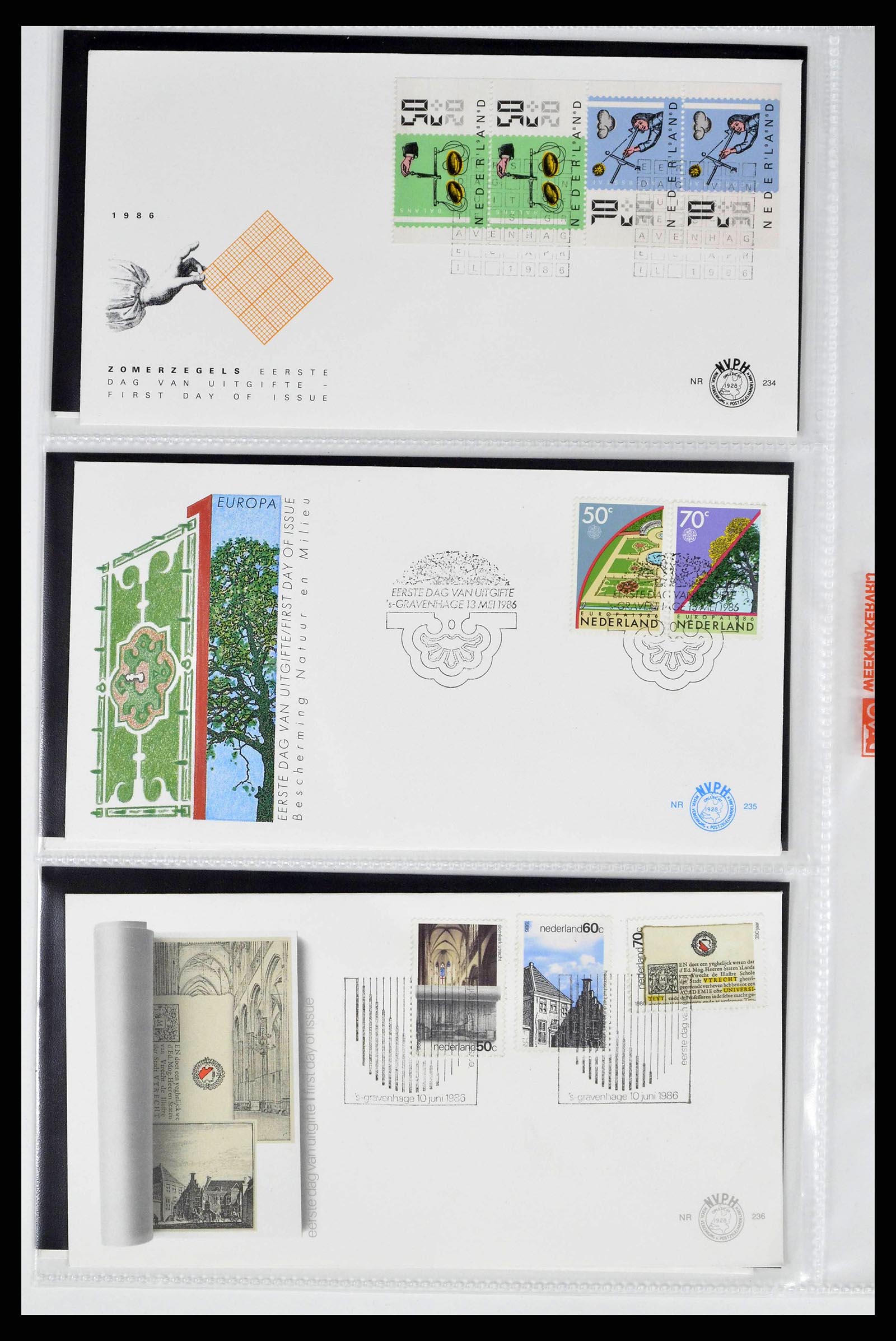 38517 0016 - Postzegelverzameling 38517 Nederland FDC's 1981-2011.