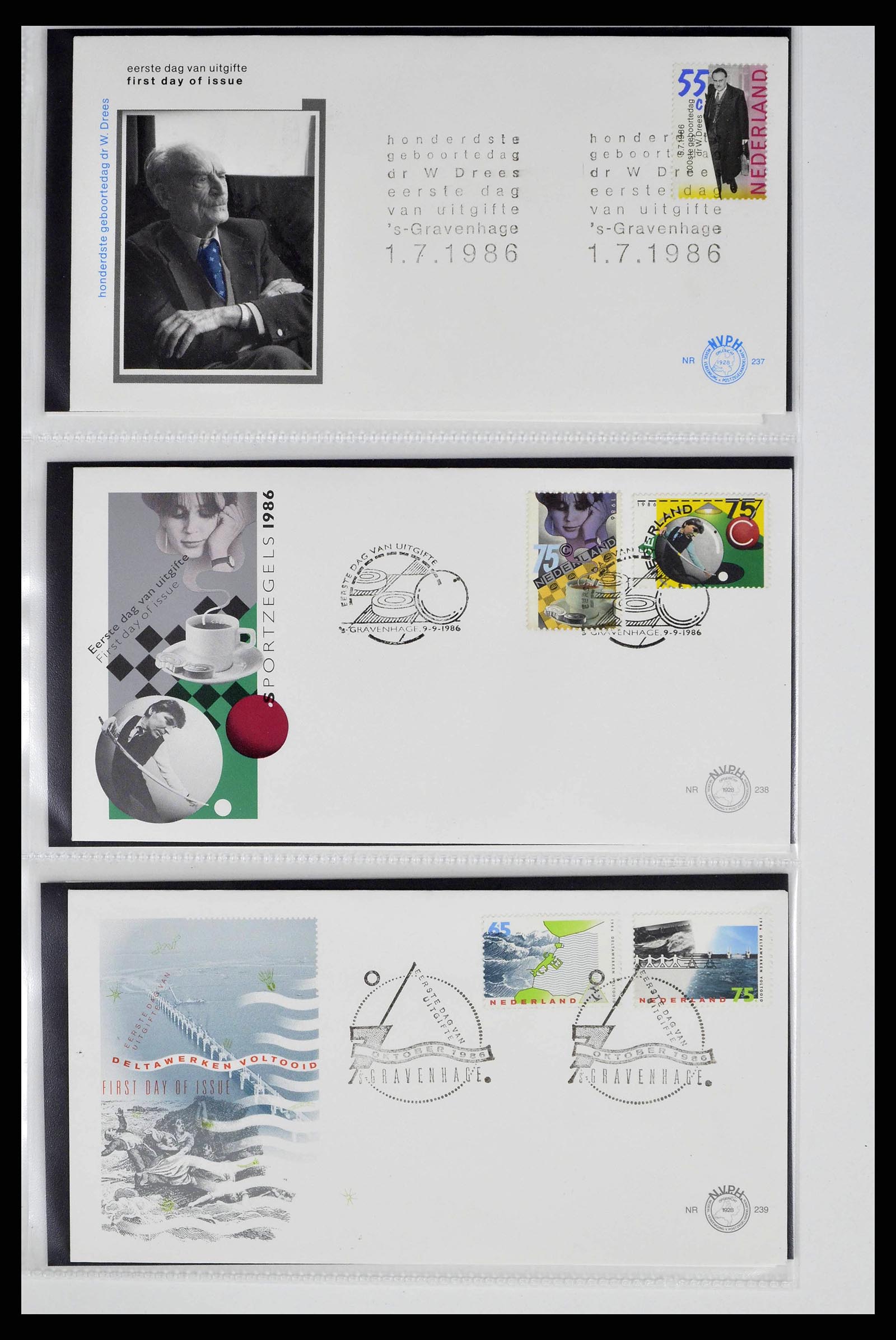 38517 0017 - Postzegelverzameling 38517 Nederland FDC's 1981-2011.