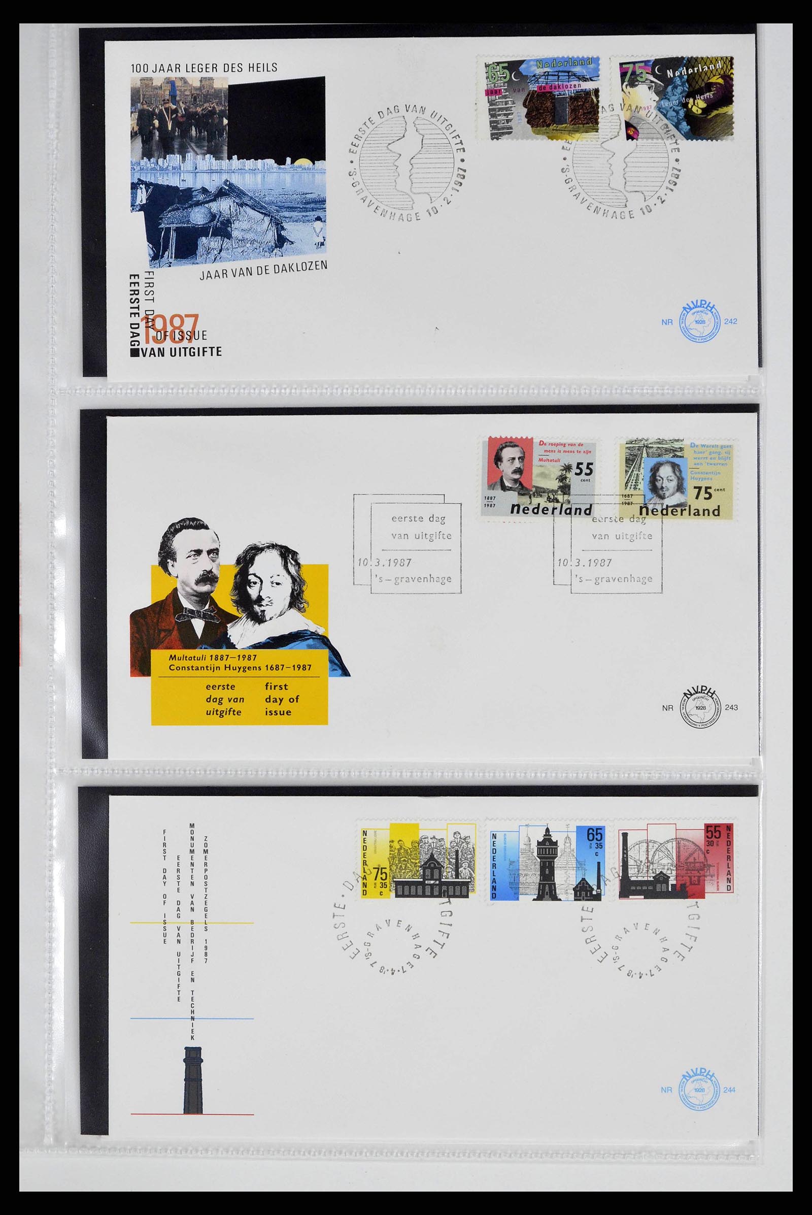 38517 0019 - Postzegelverzameling 38517 Nederland FDC's 1981-2011.