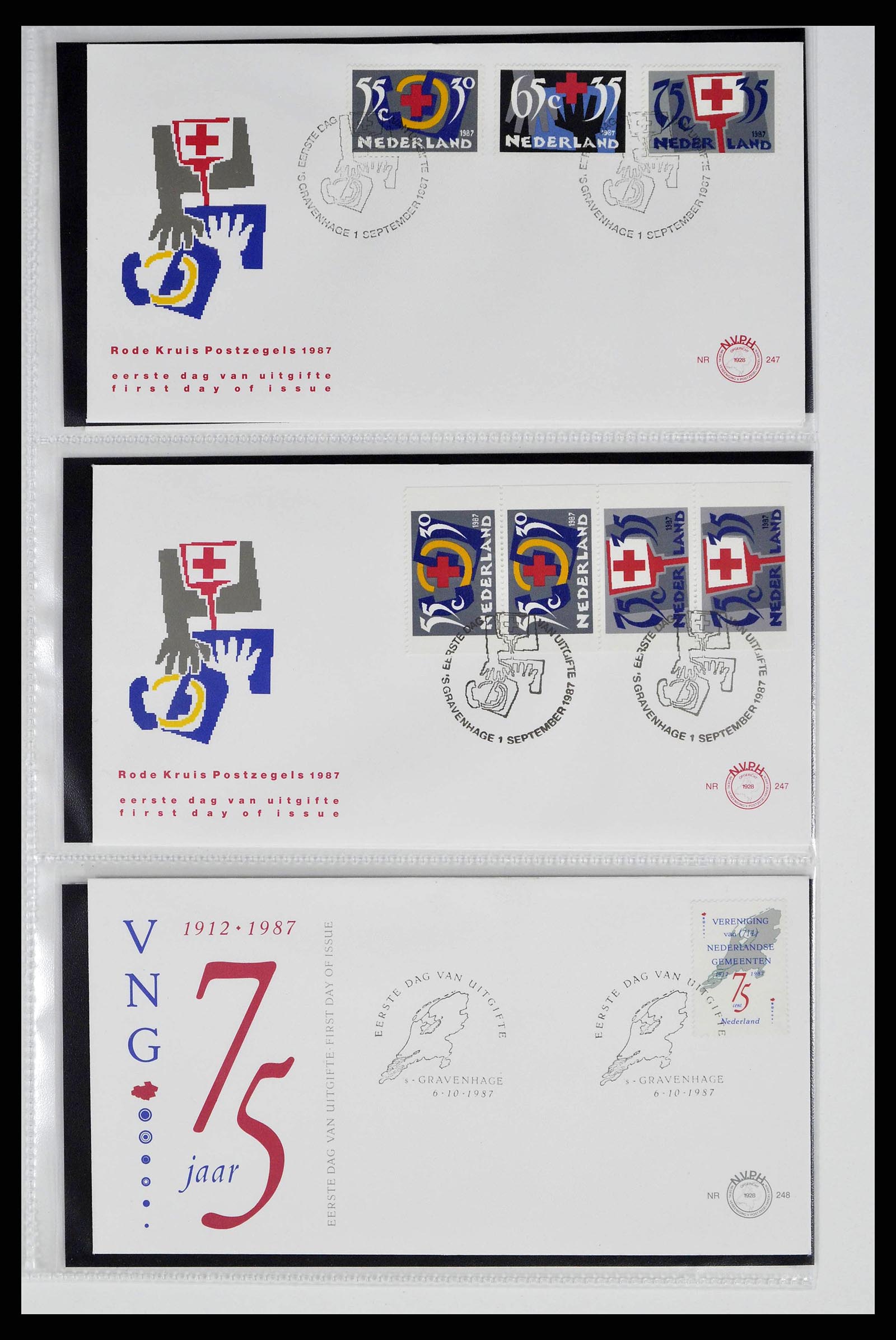 38517 0021 - Postzegelverzameling 38517 Nederland FDC's 1981-2011.