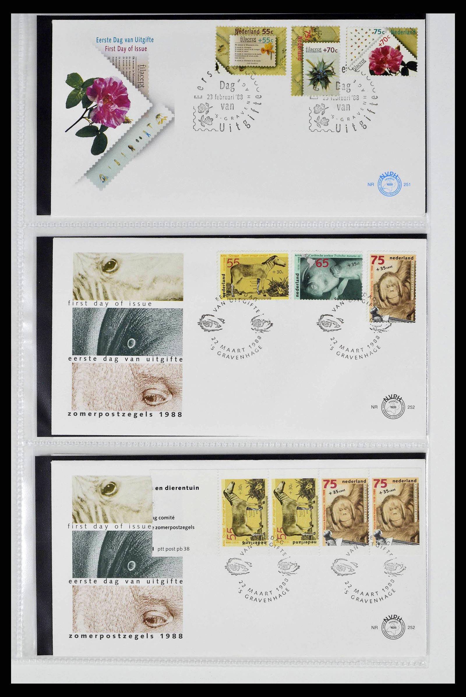 38517 0023 - Stamp collection 38517 Netherlands FDC's 1981-2011.