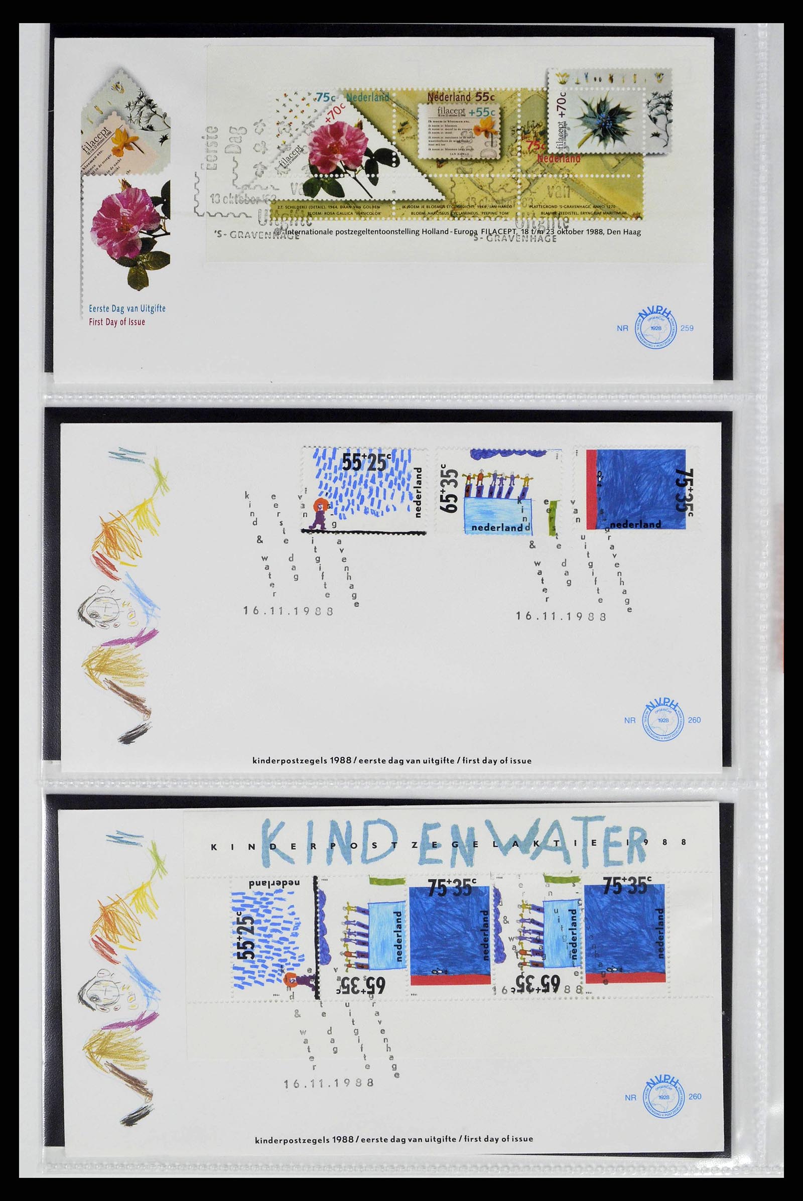 38517 0026 - Stamp collection 38517 Netherlands FDC's 1981-2011.