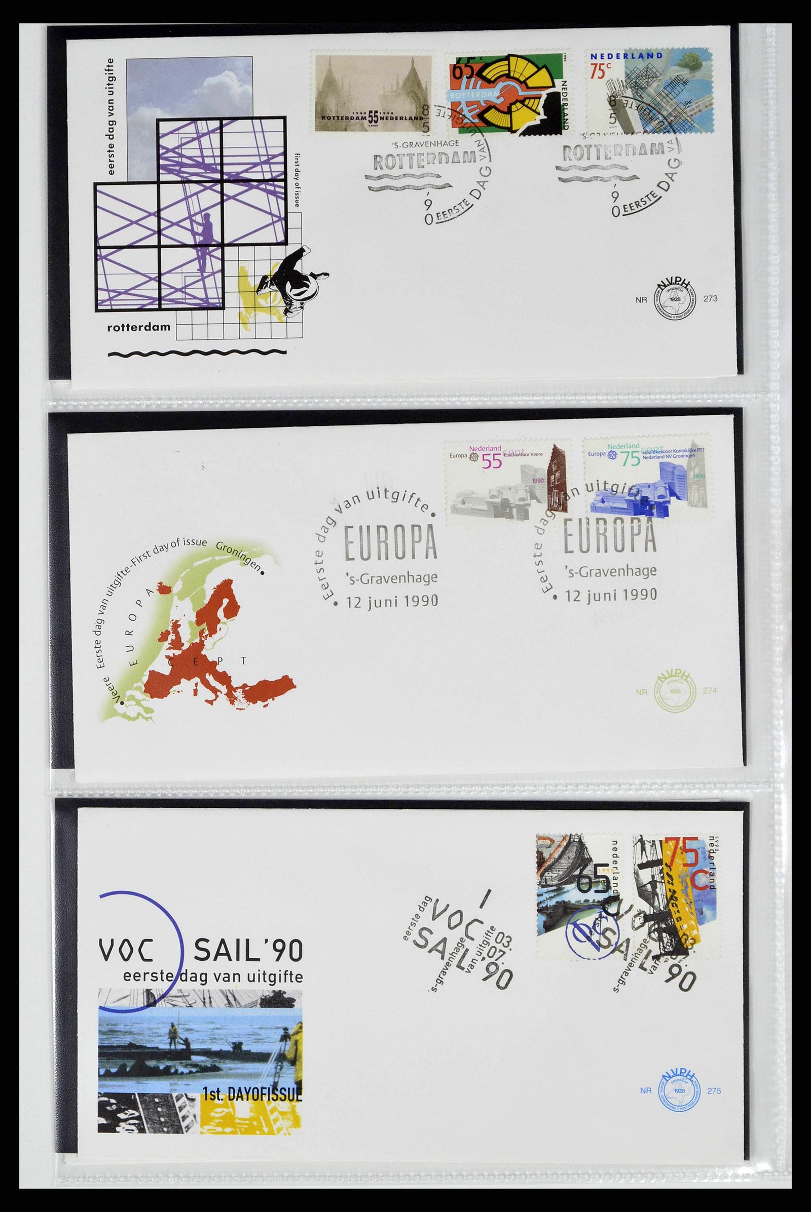 38517 0032 - Postzegelverzameling 38517 Nederland FDC's 1981-2011.