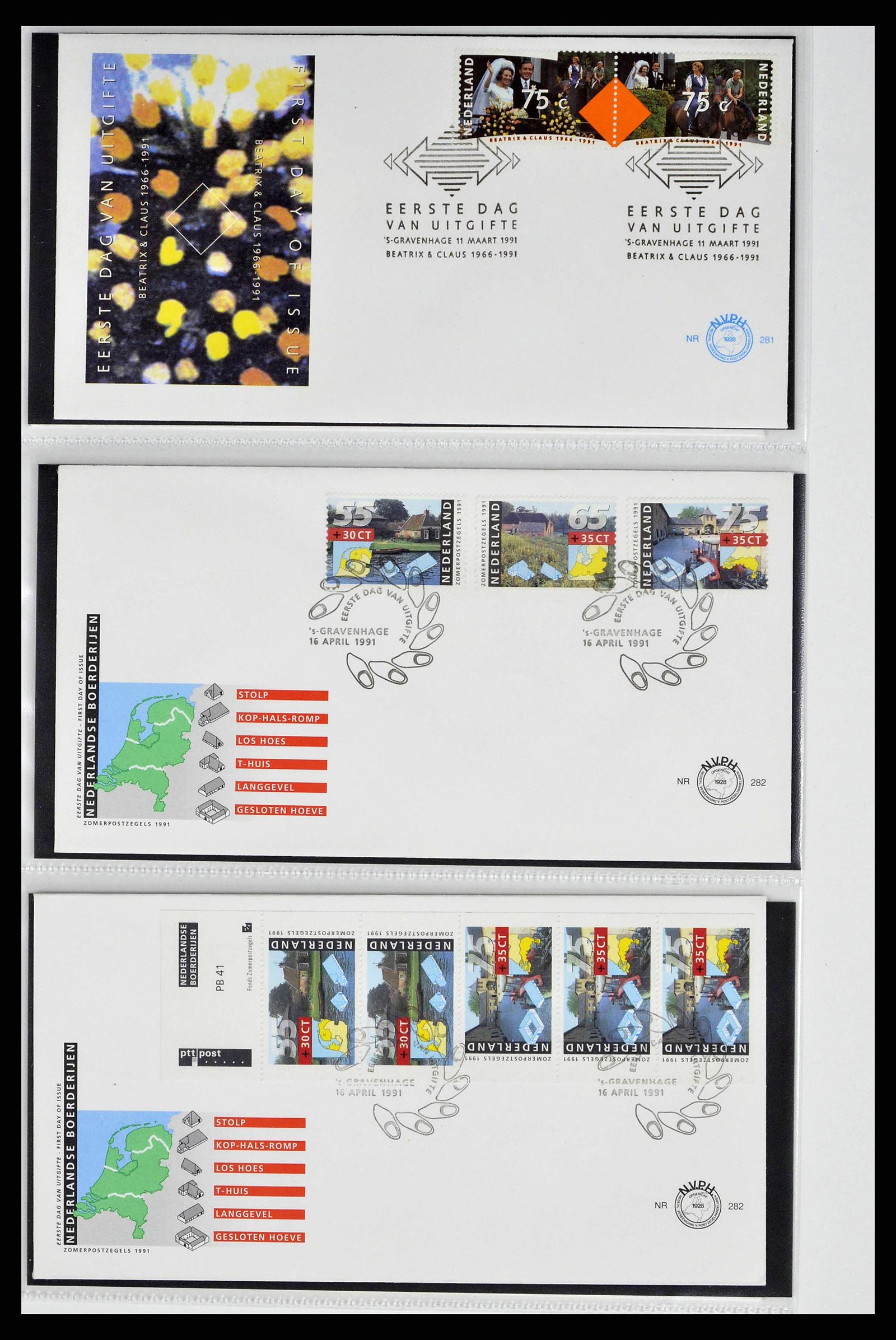 38517 0035 - Postzegelverzameling 38517 Nederland FDC's 1981-2011.