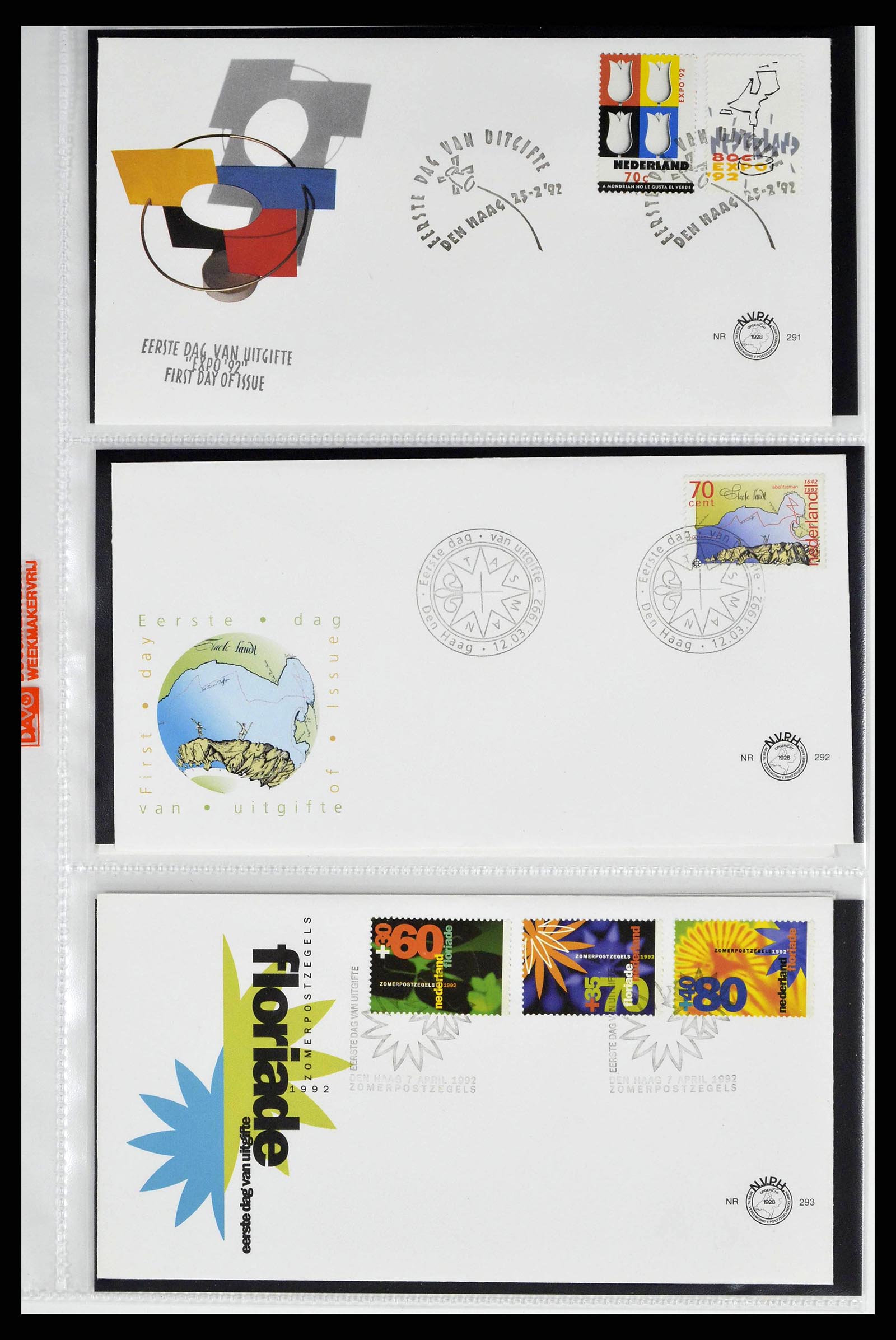 38517 0039 - Stamp collection 38517 Netherlands FDC's 1981-2011.
