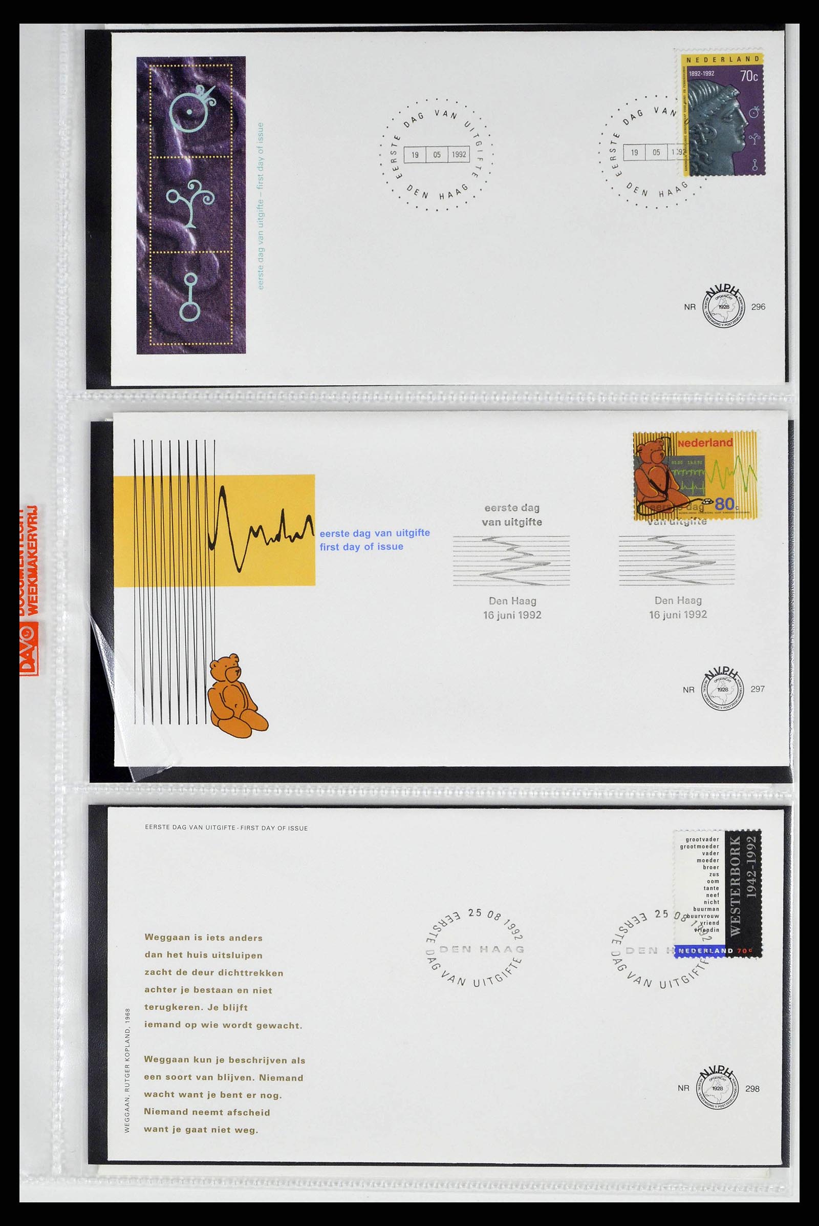 38517 0041 - Stamp collection 38517 Netherlands FDC's 1981-2011.