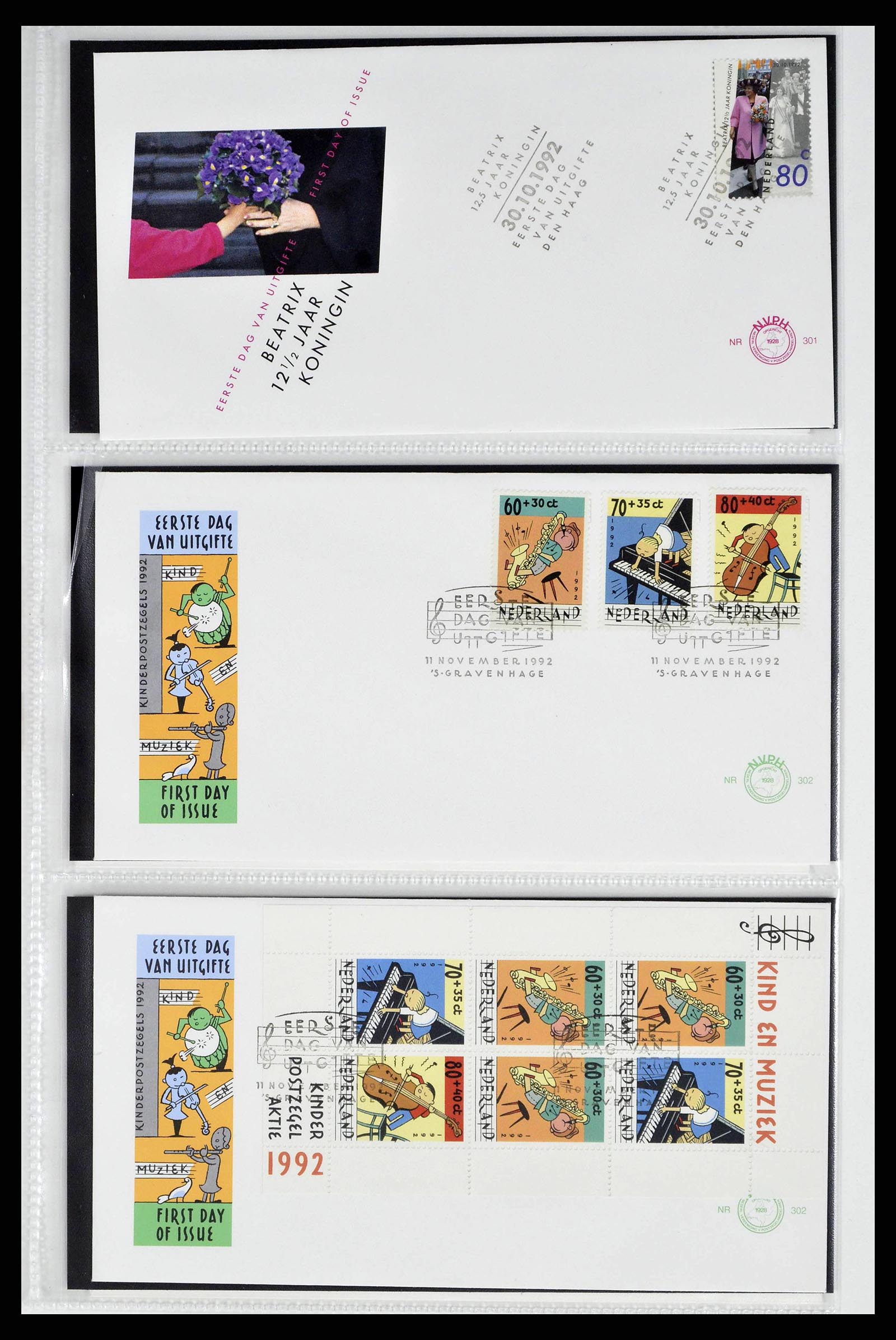 38517 0043 - Postzegelverzameling 38517 Nederland FDC's 1981-2011.